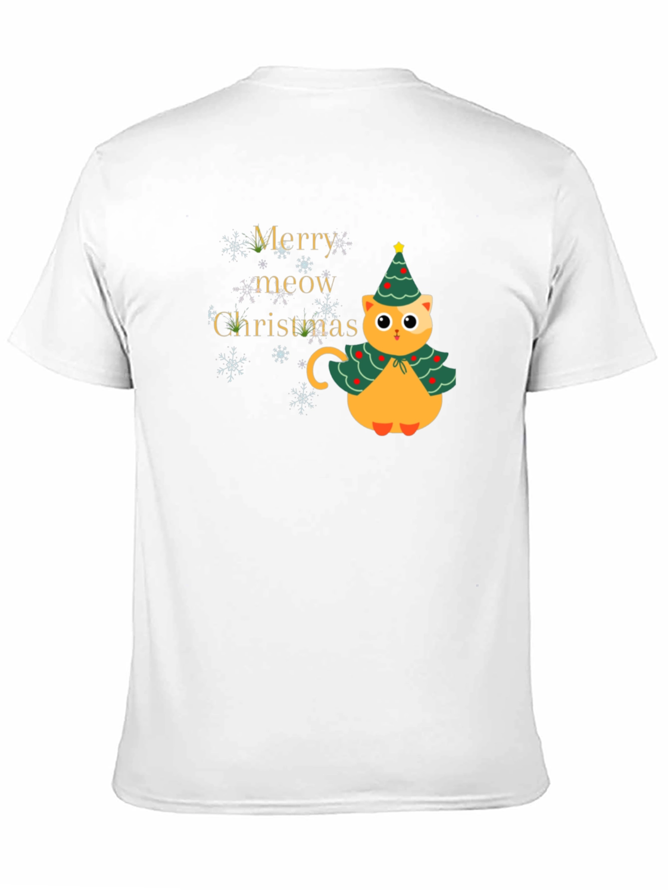 Merry Meow Christmas Cat T-Shirt