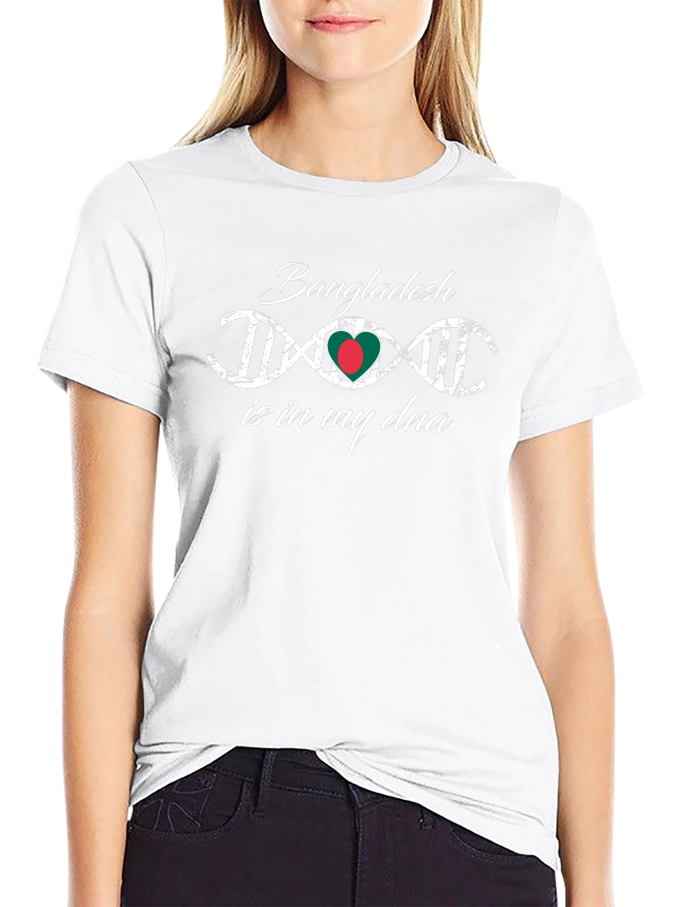 Bangladesh DNA Flag Pride Graphic Tee