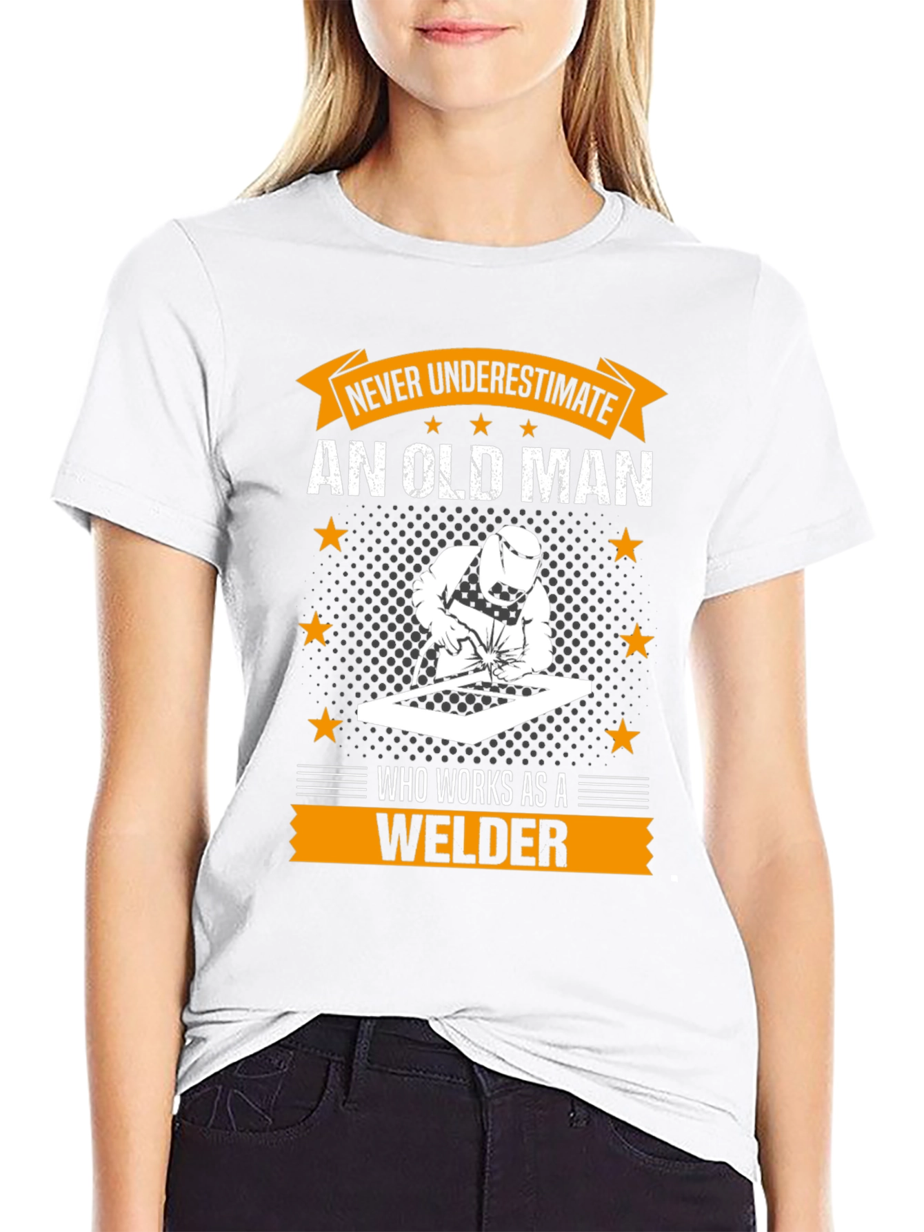 Old Man Welder T-Shirt - Gift for Grandpa