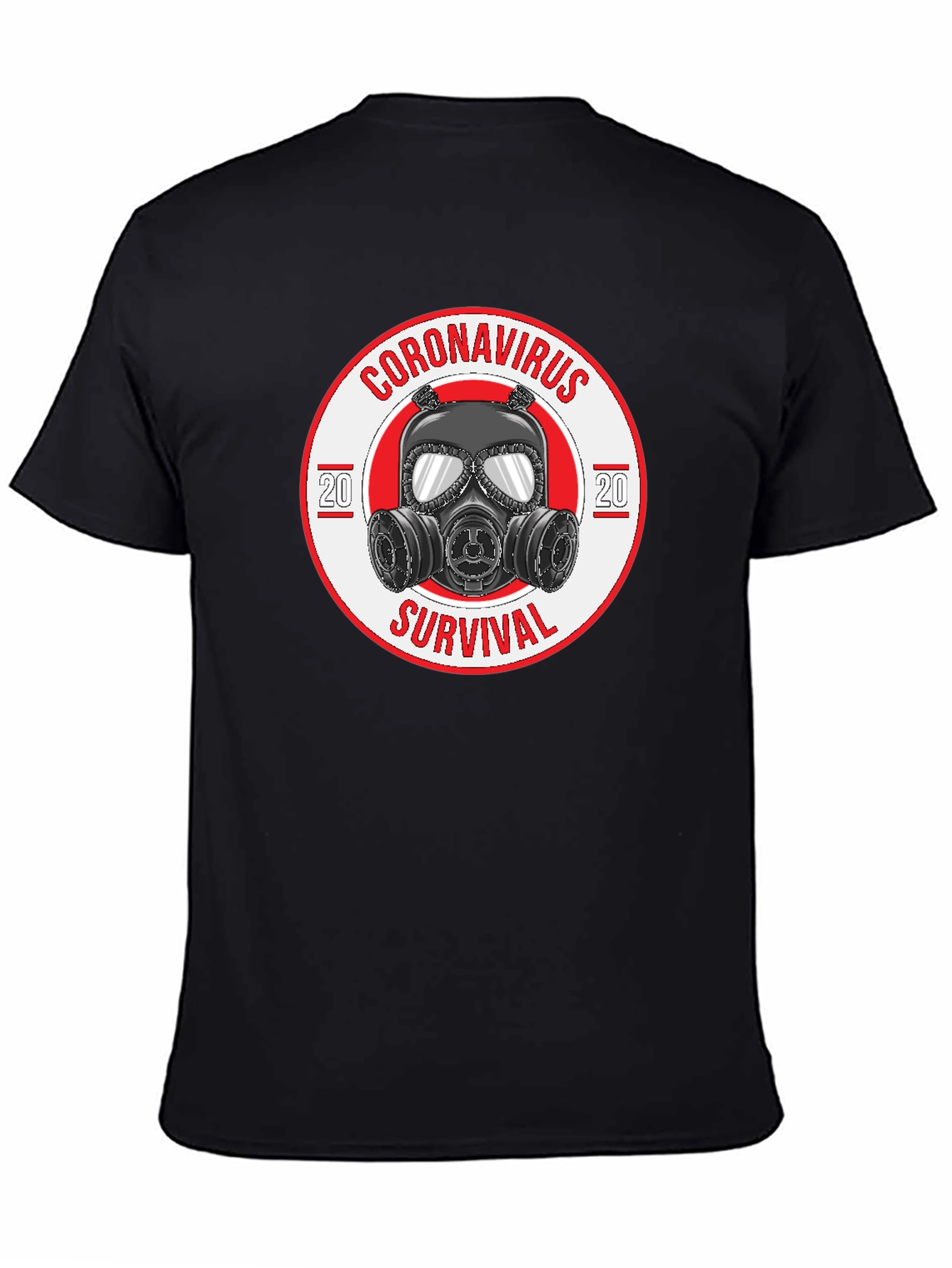 Coronavirus Survival Gas Mask Graphic T-Shirt
