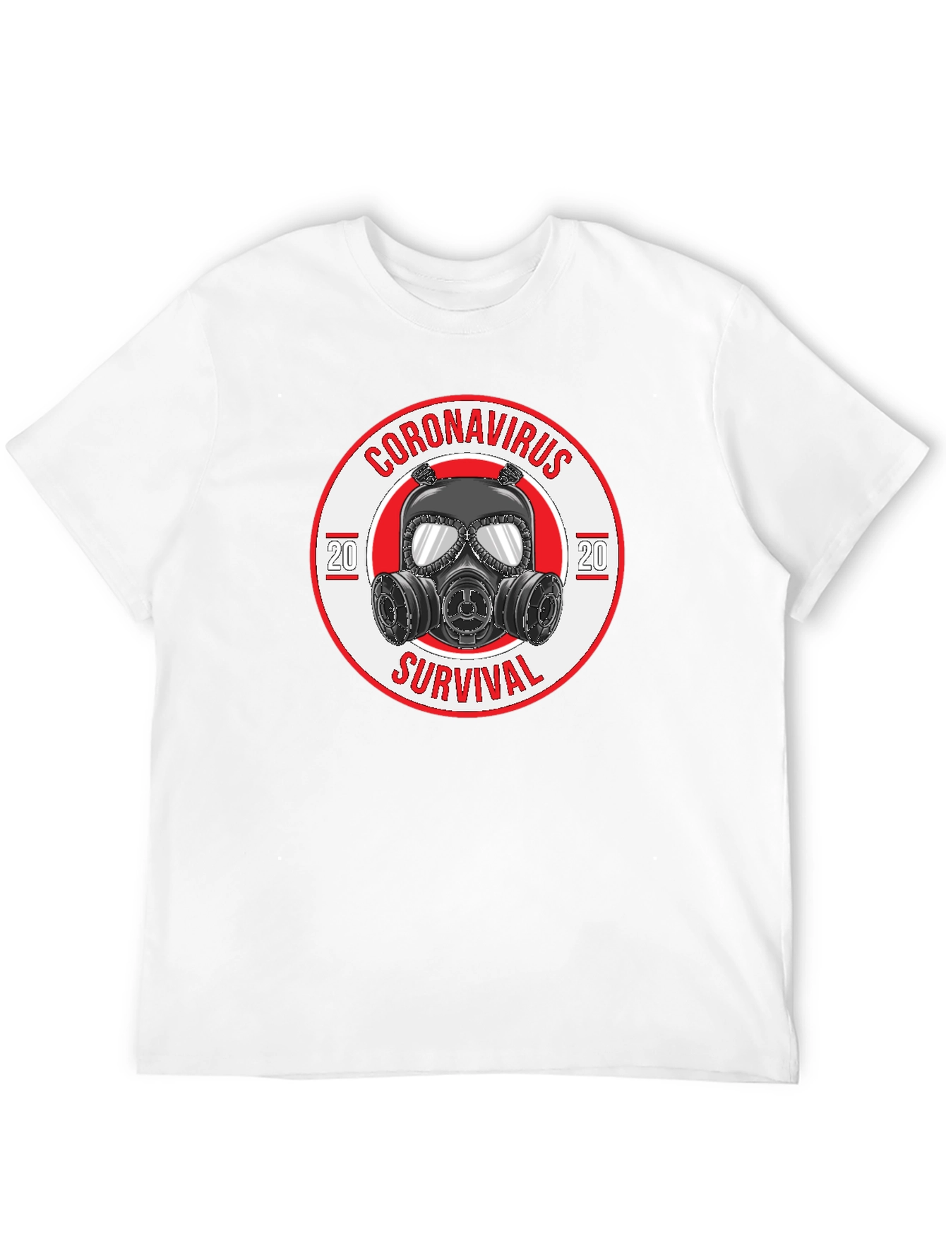 Coronavirus Survival Gas Mask Graphic T-Shirt