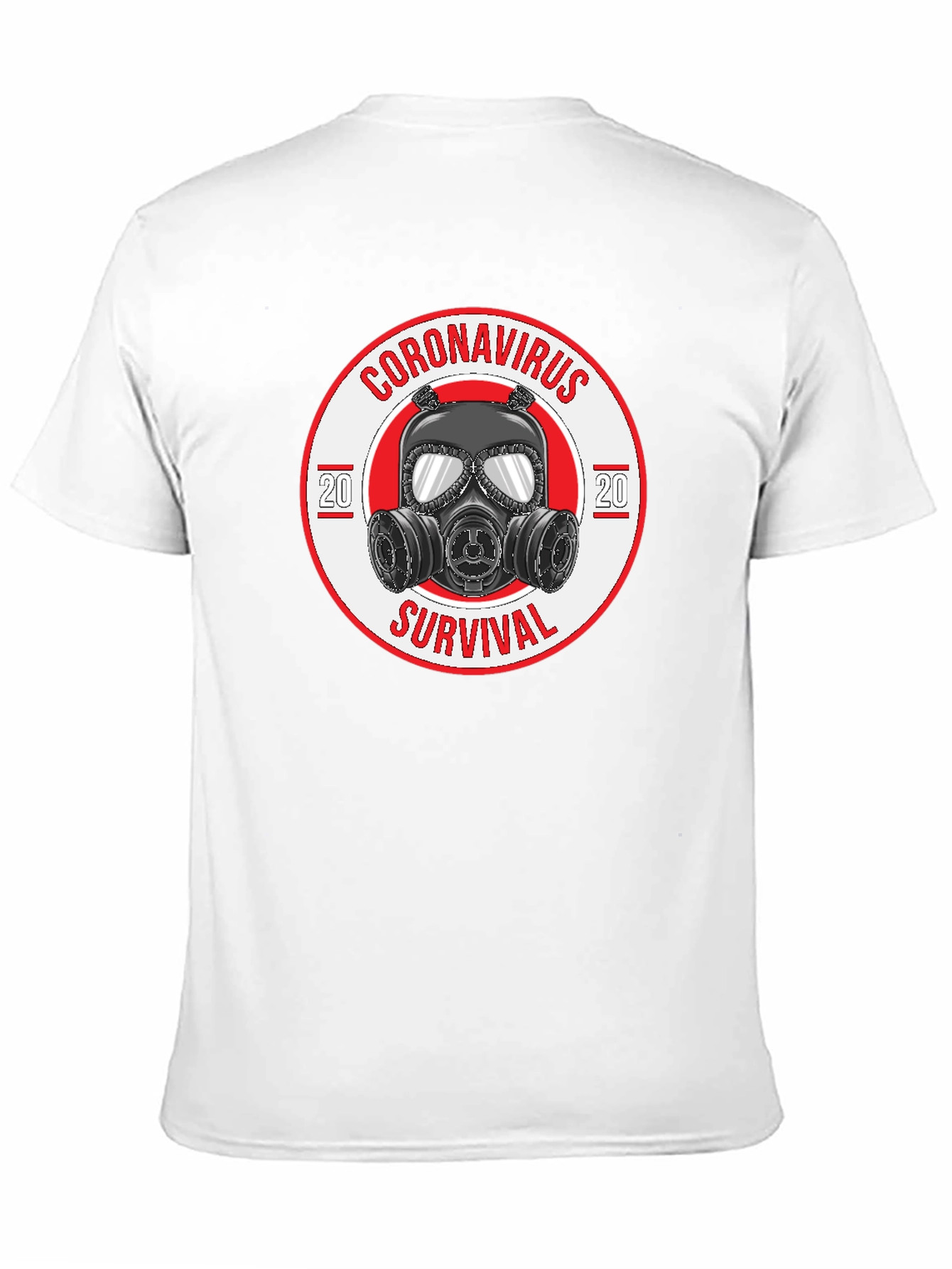 Coronavirus Survival Gas Mask Graphic T-Shirt