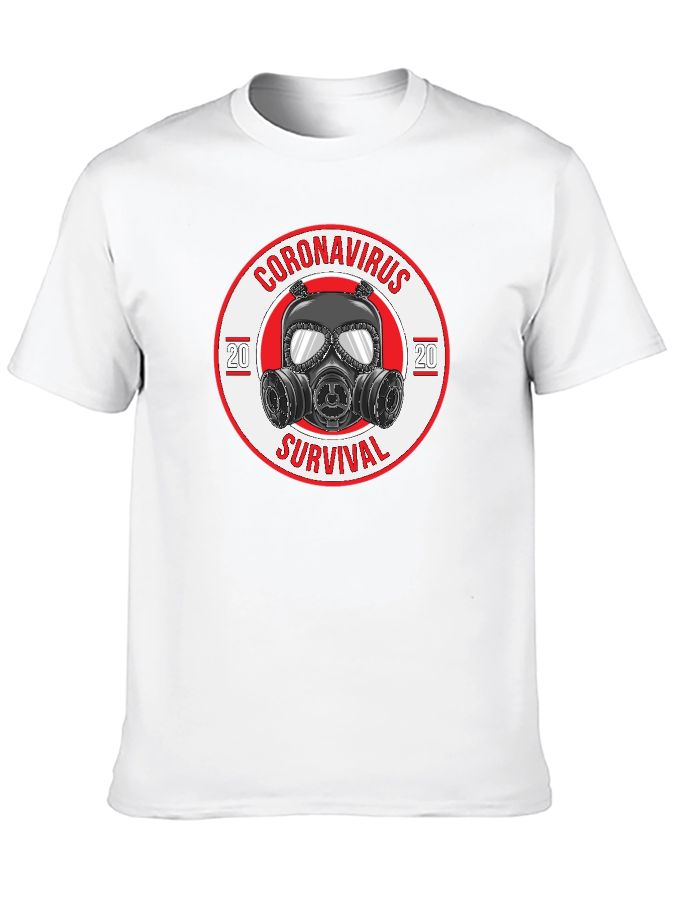 Coronavirus Survival Gas Mask Graphic T-Shirt