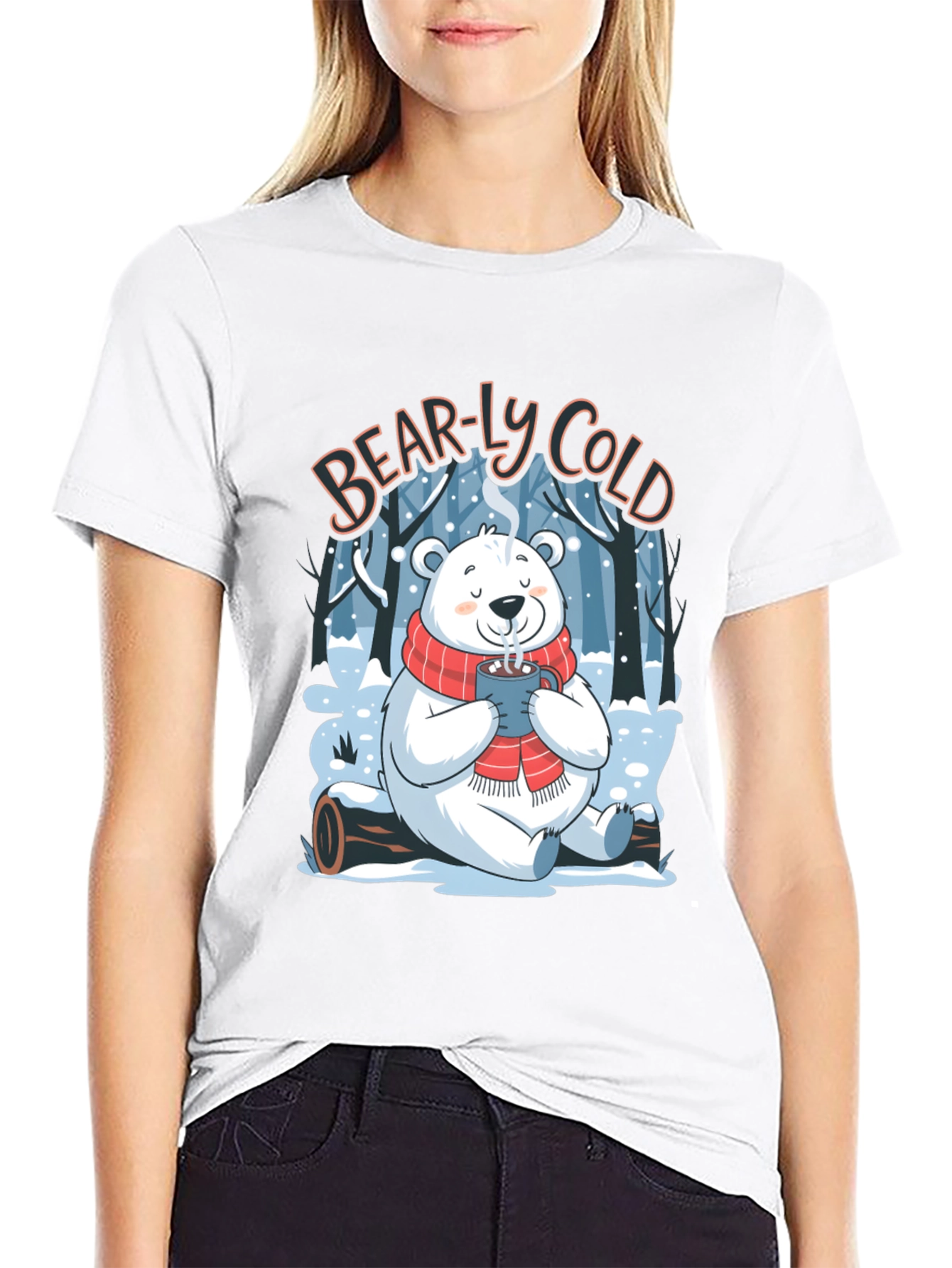 Bear-ly Cold Polar Bear Winter T-Shirt