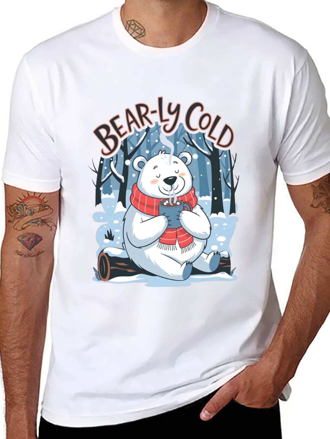 Bear-ly Cold Polar Bear Winter T-Shirt