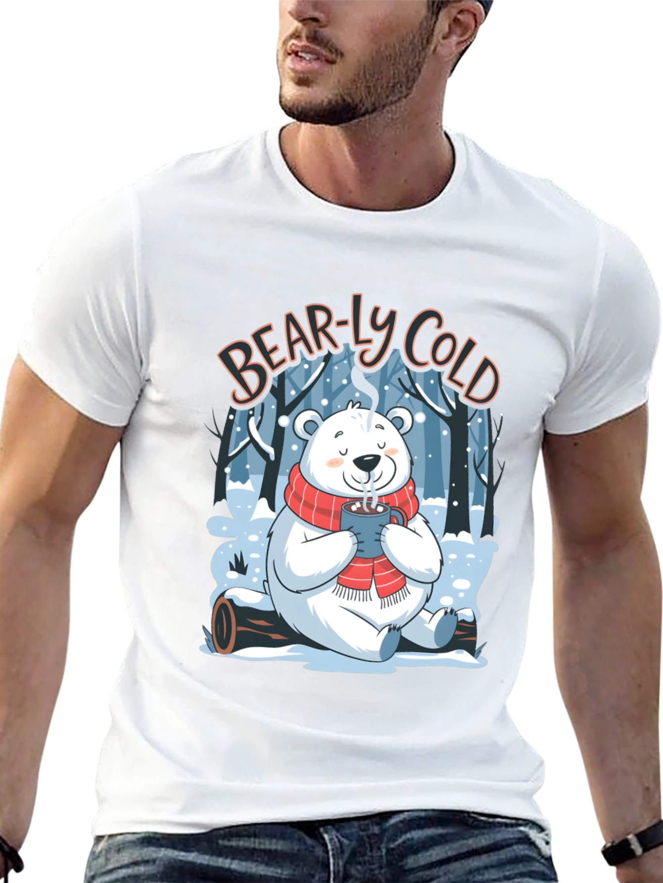 Bear-ly Cold Polar Bear Winter T-Shirt
