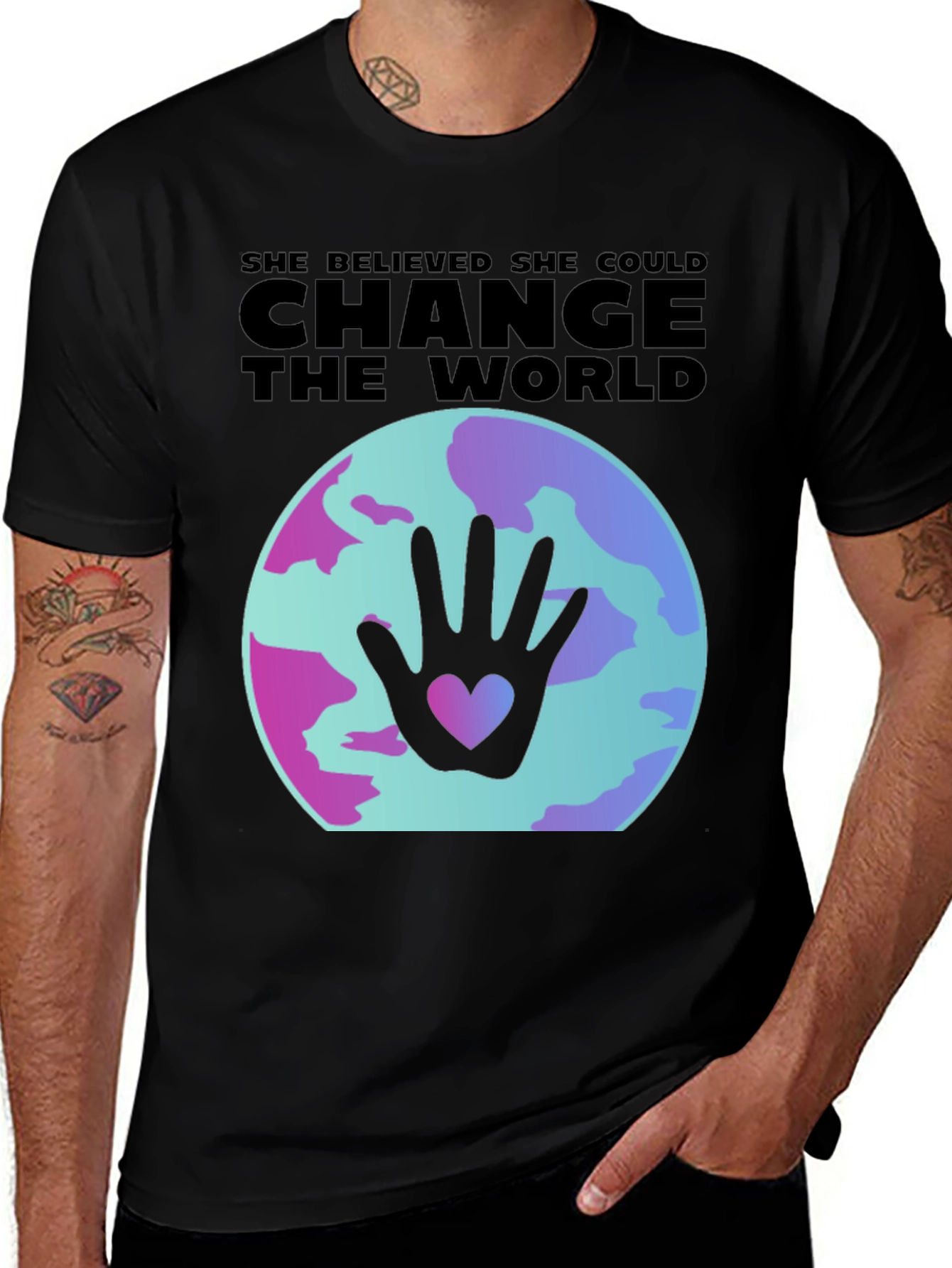 She Believed Change Could World Graphic Tee