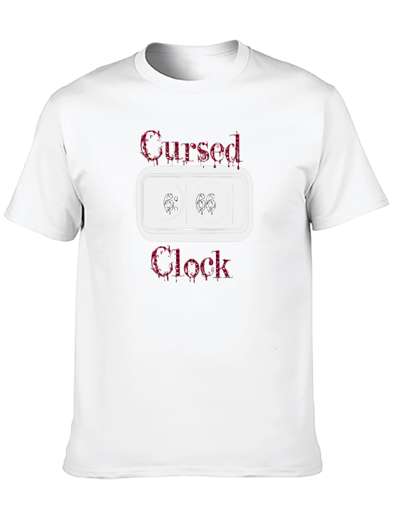 Cursed Clock Graphic Tee - Unisex Black T-Shirt