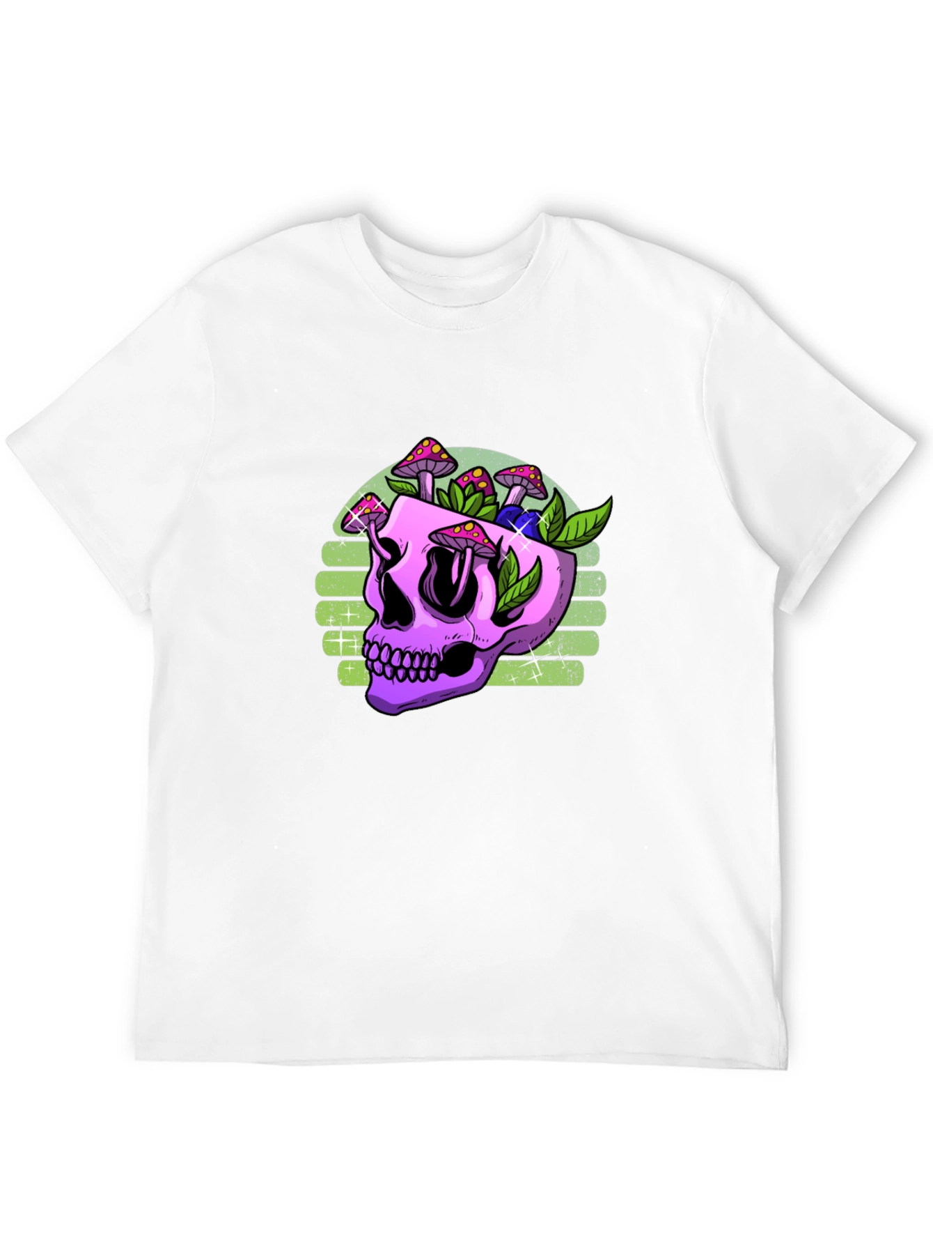 Skull Mushroom Graphic T-Shirt