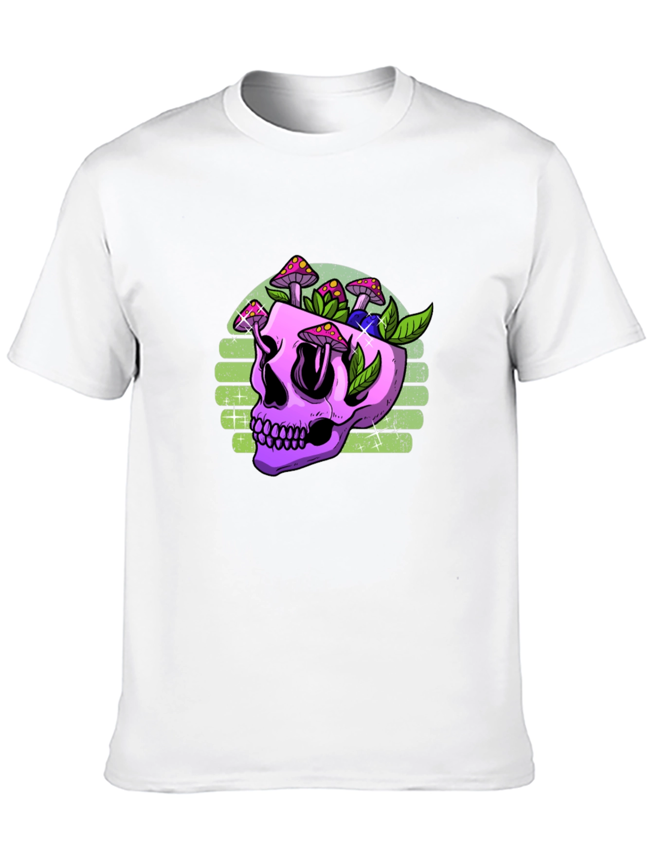 Skull Mushroom Graphic T-Shirt