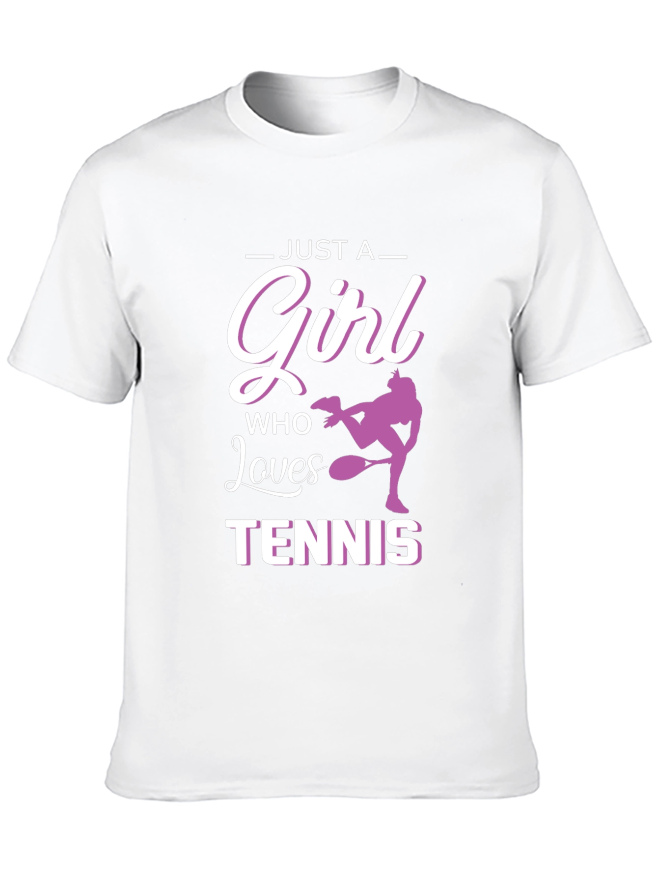 Just A Girl Who Loves Tennis Graphic Tee