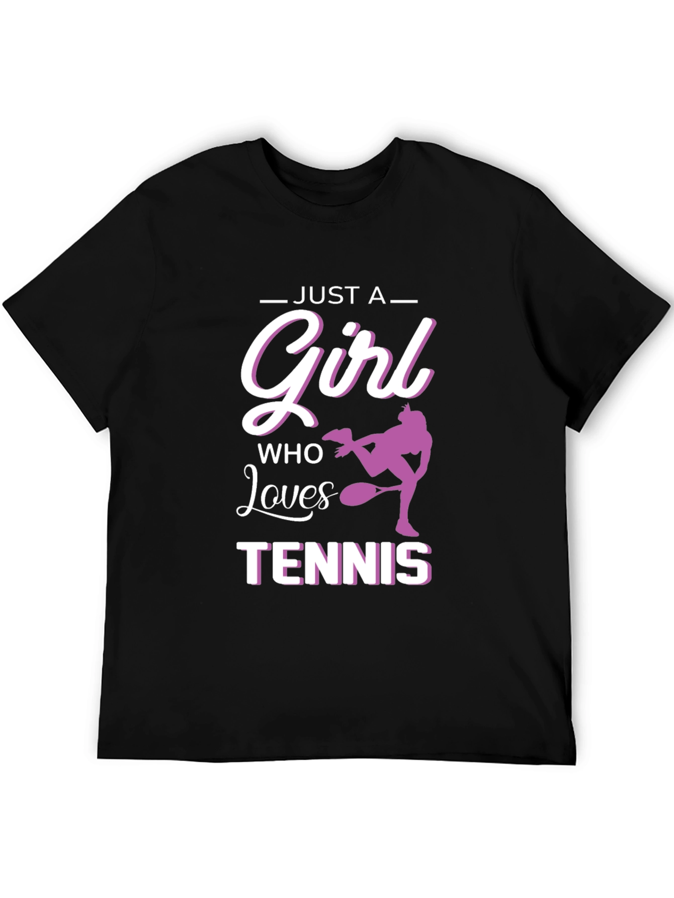Just A Girl Who Loves Tennis Graphic Tee