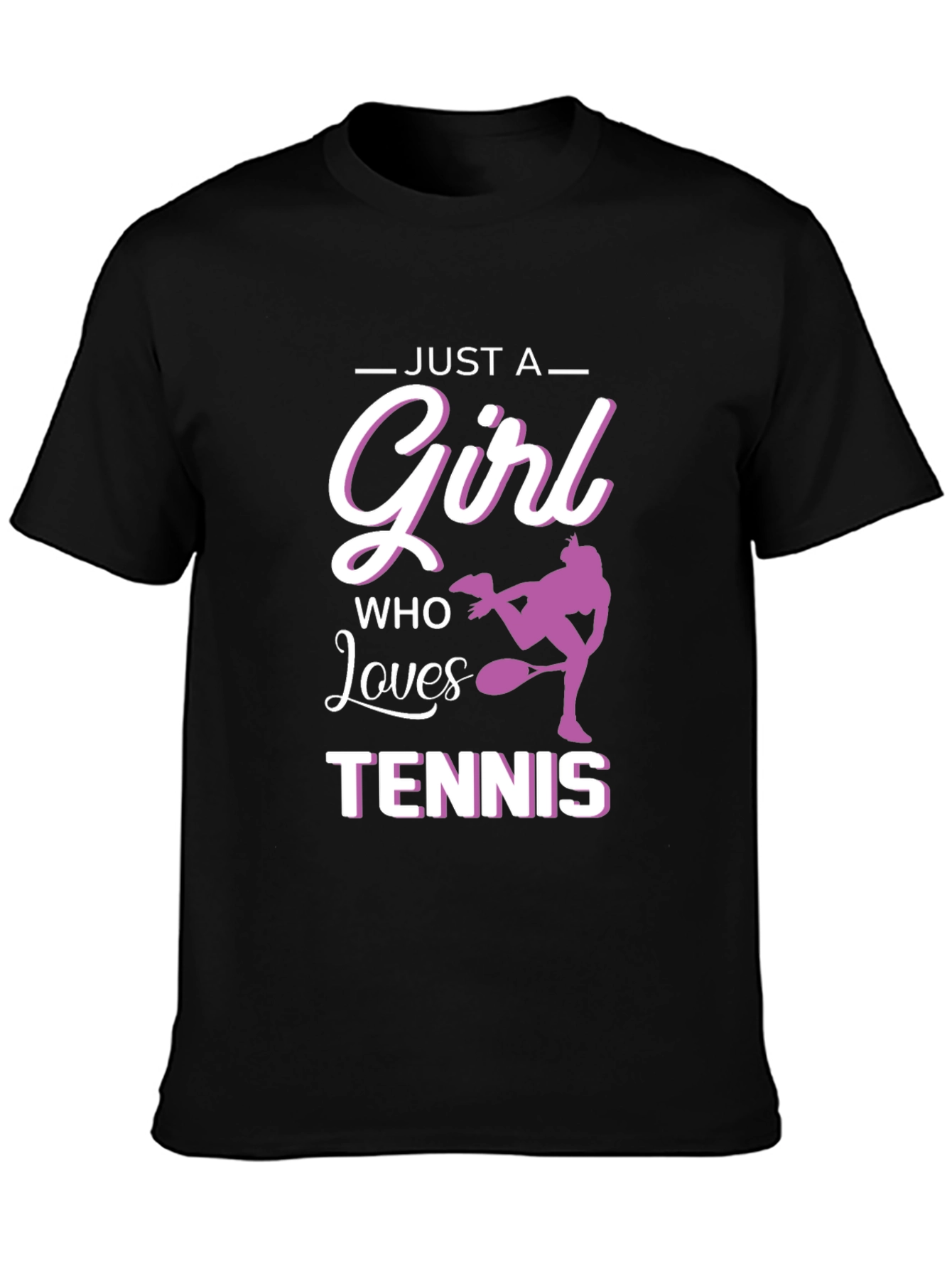 Just A Girl Who Loves Tennis Graphic Tee