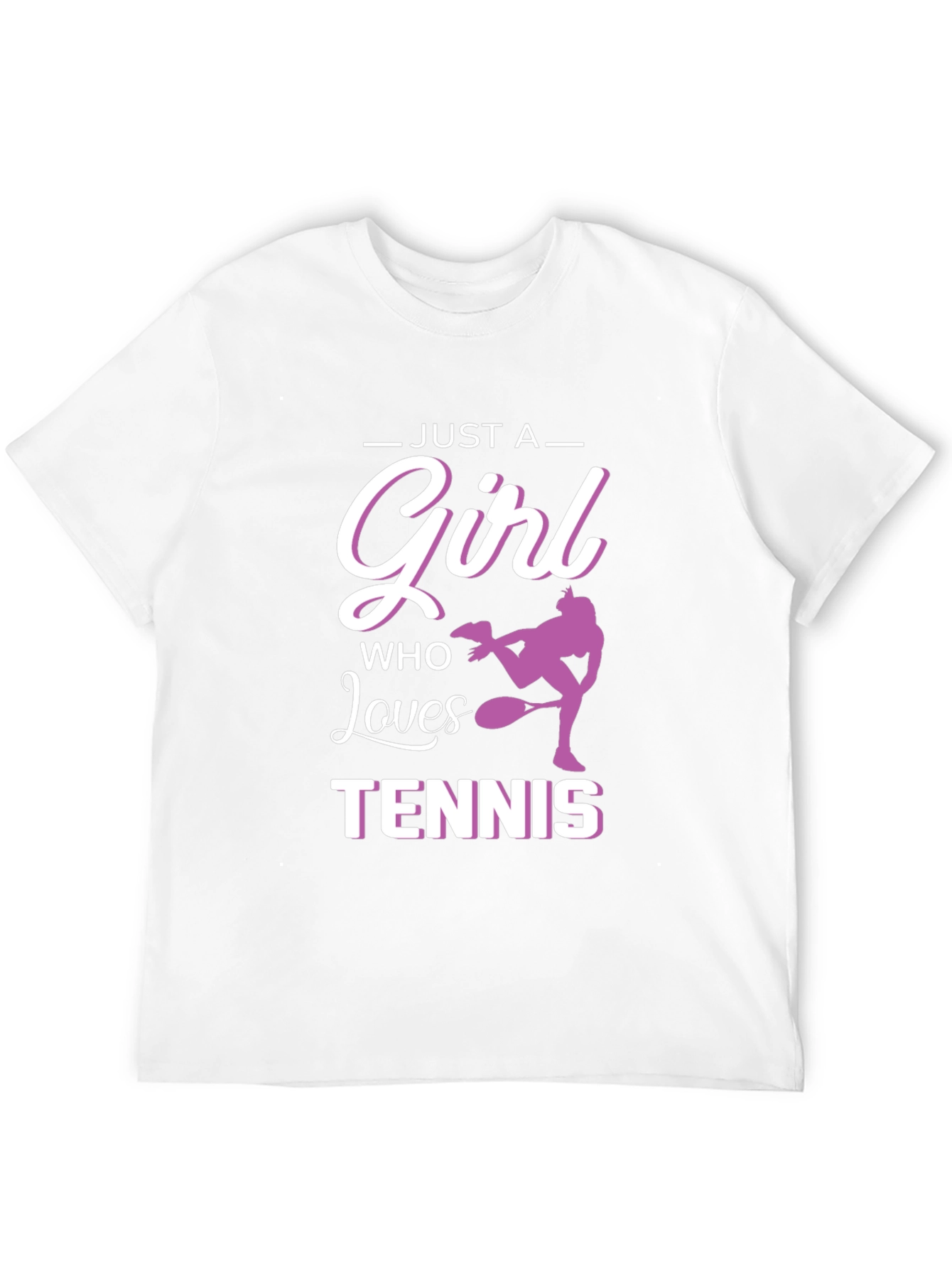 Just A Girl Who Loves Tennis Graphic Tee