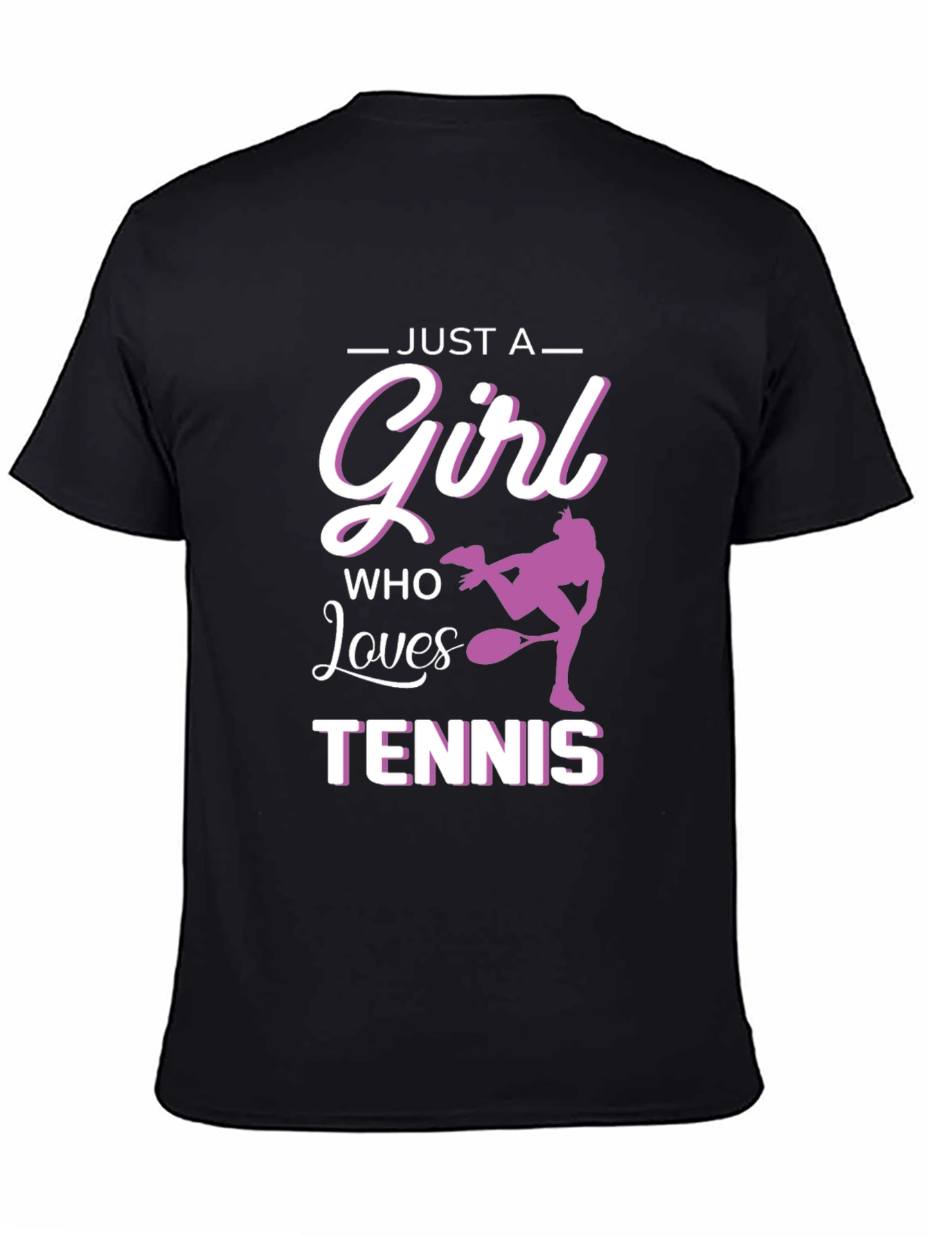 Just A Girl Who Loves Tennis Graphic Tee