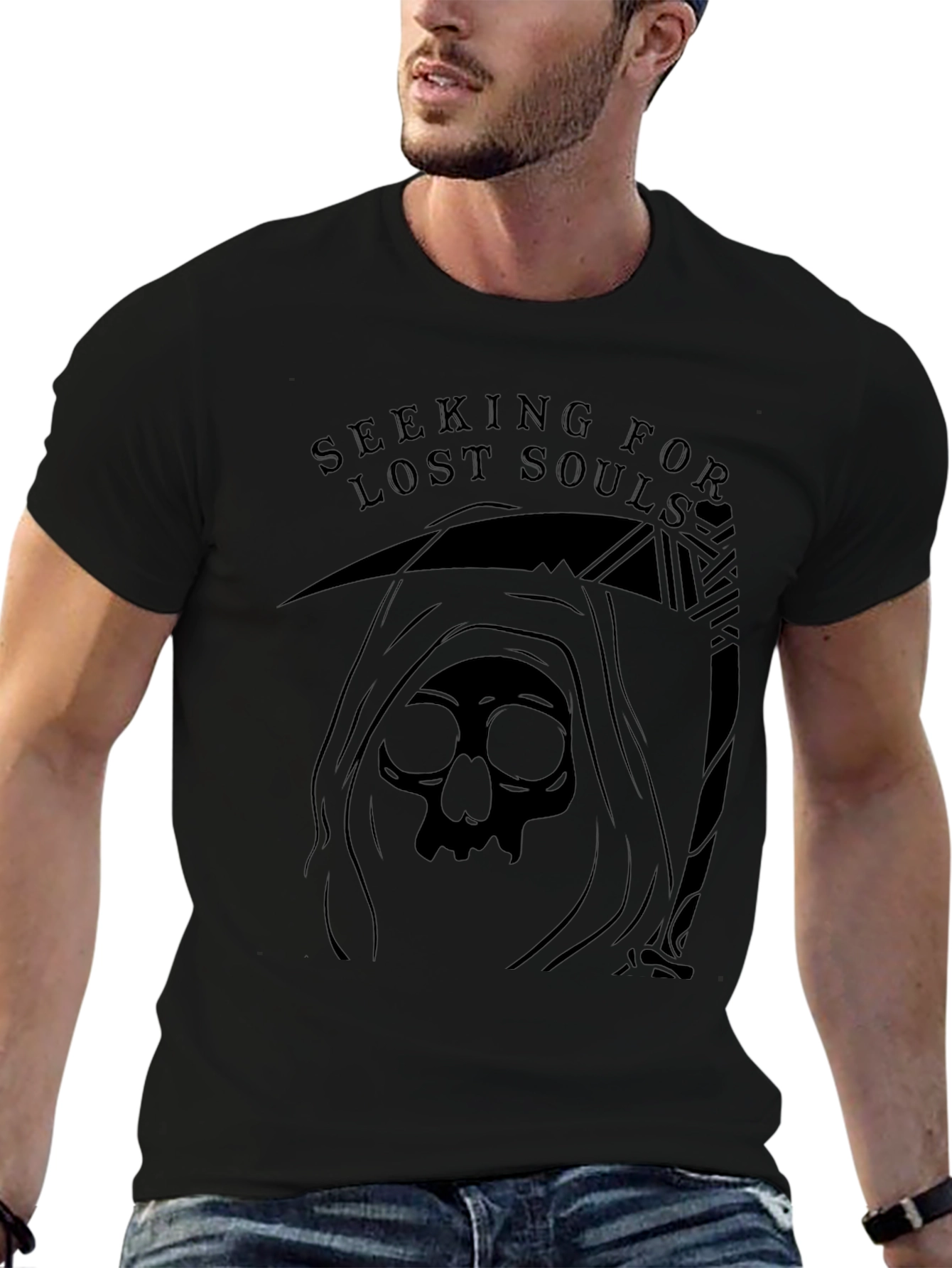 Seeking Lost Souls Black T-Shirt