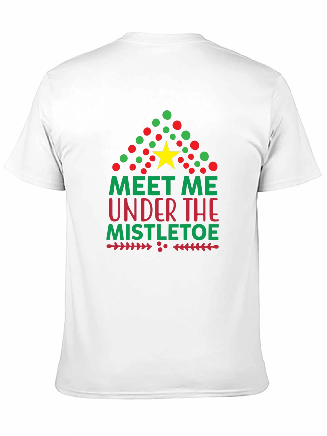 Festive Christmas Mistletoe Graphic Tee