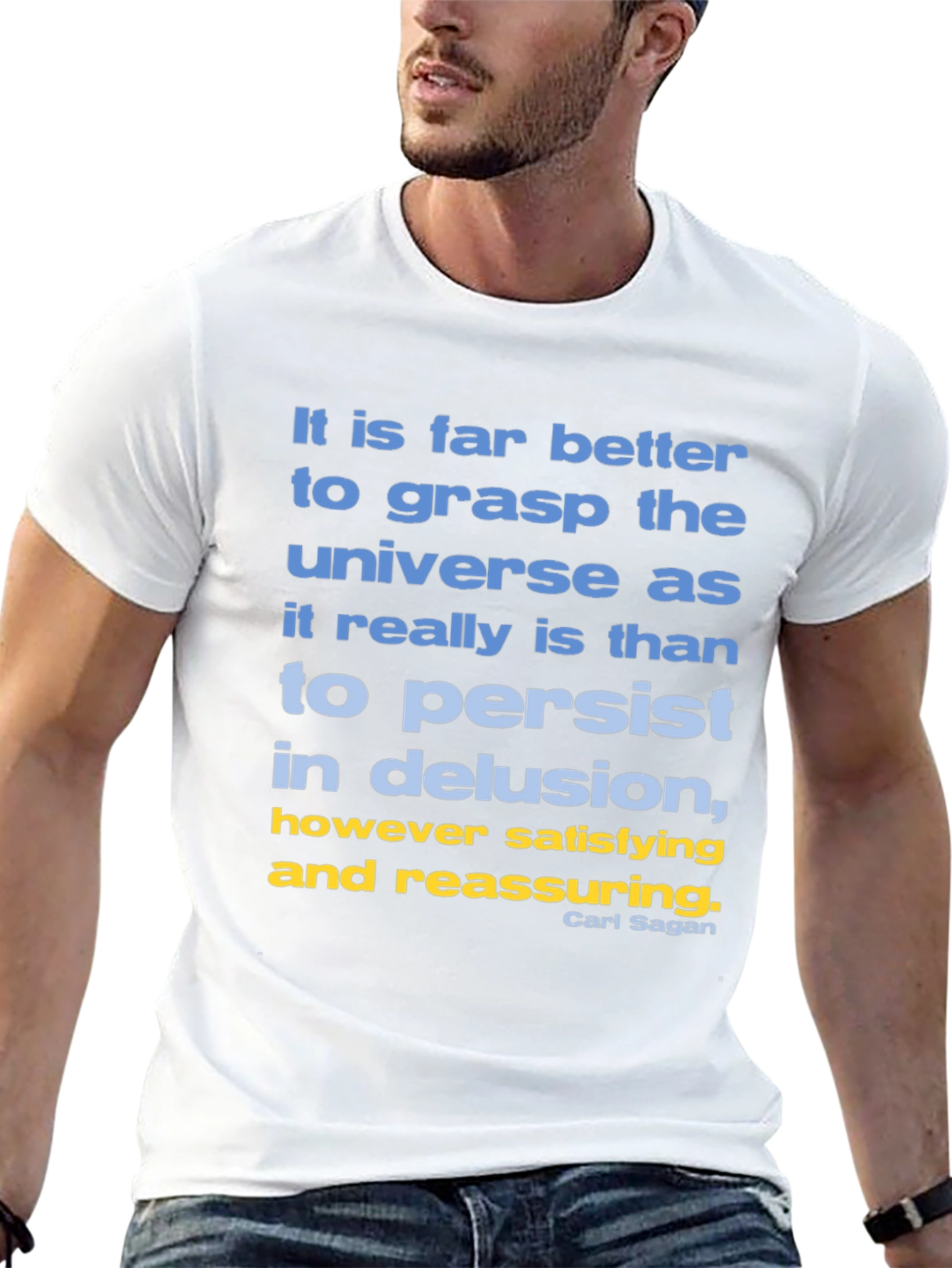 Carl Sagan Quote T-Shirt: Grasp the Universe