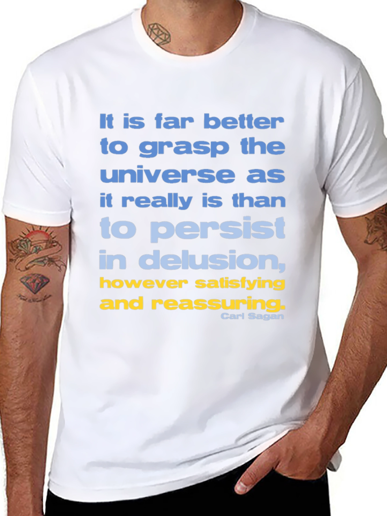 Carl Sagan Quote T-Shirt: Grasp the Universe