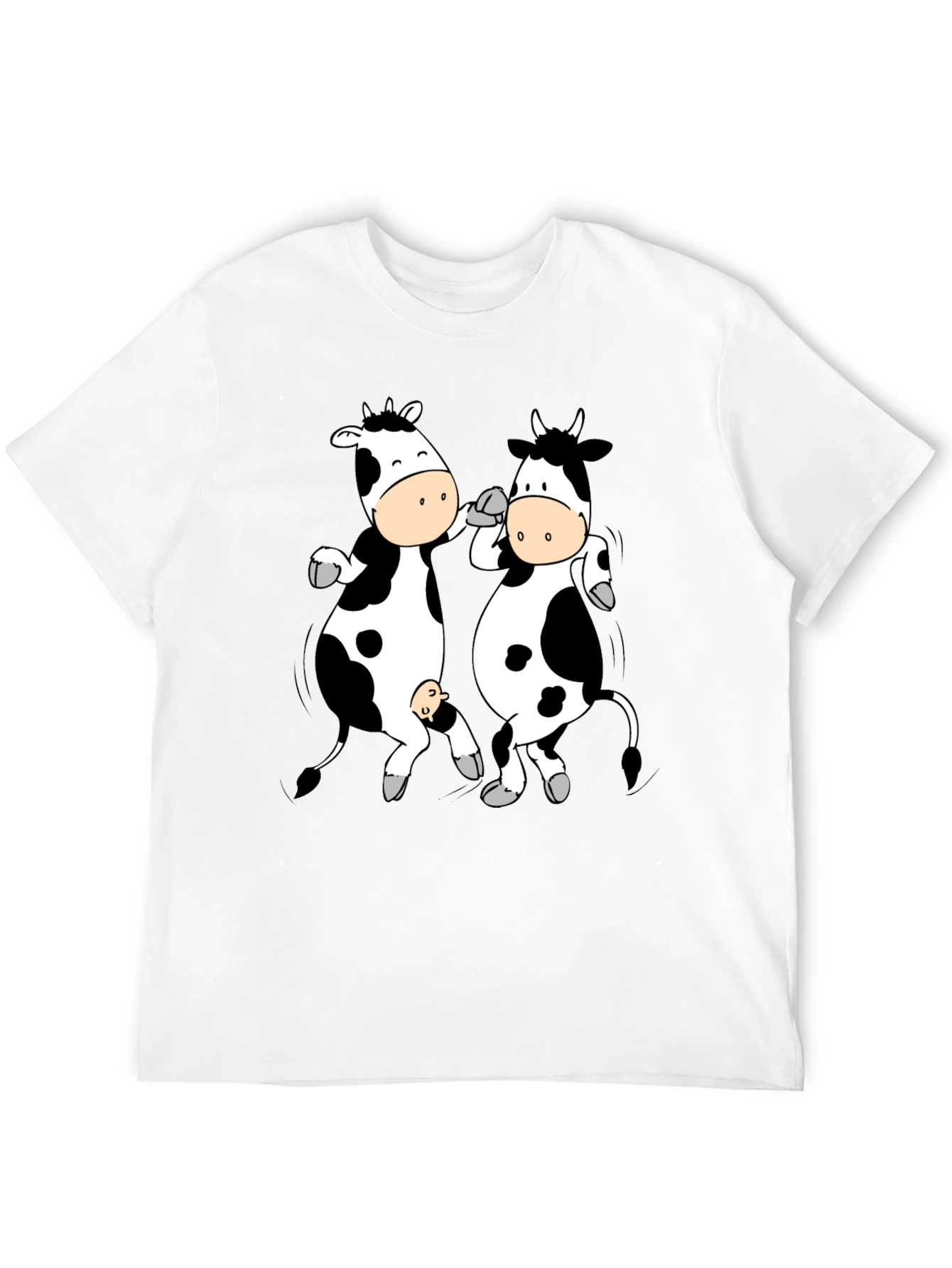 Funny Cow T-Shirt - Black Cotton Tee