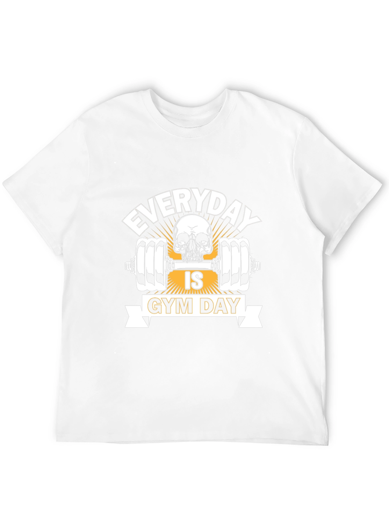Everyday is Gym Day Skull Weightlifting T-Shirt