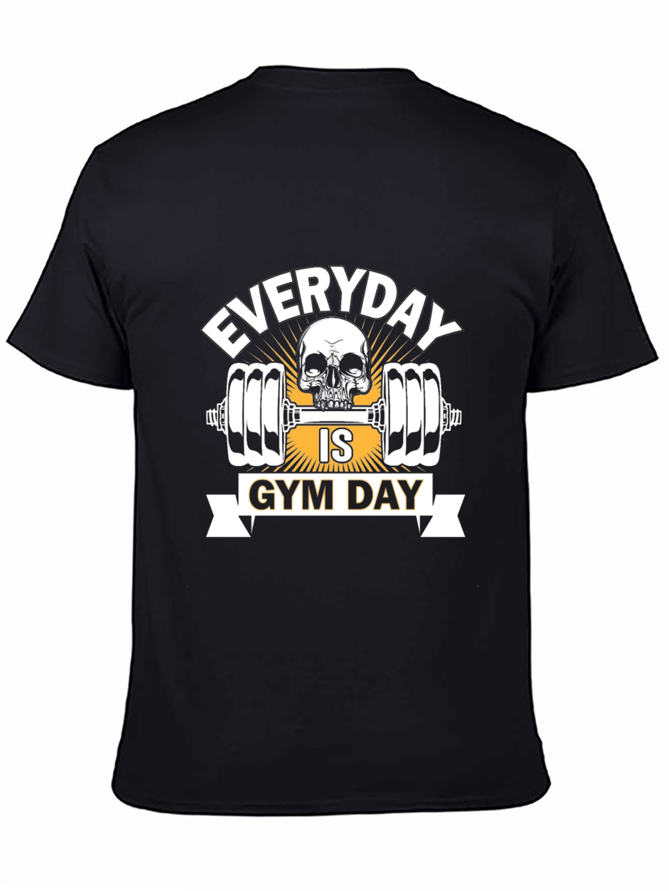 Everyday is Gym Day Skull Weightlifting T-Shirt