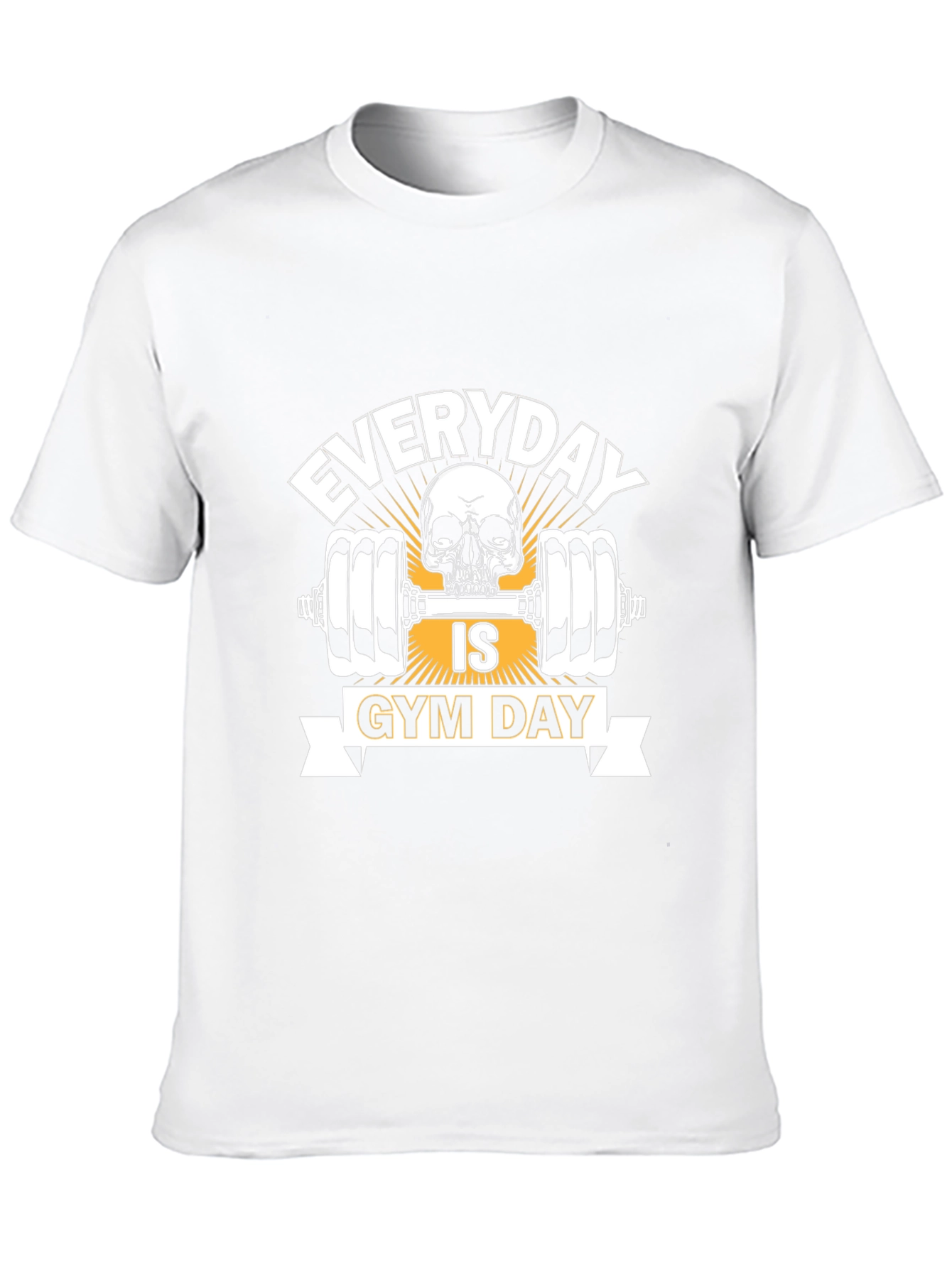 Everyday is Gym Day Skull Weightlifting T-Shirt