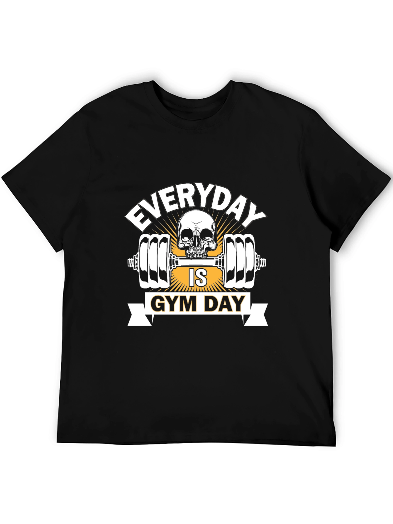 Everyday is Gym Day Skull Weightlifting T-Shirt