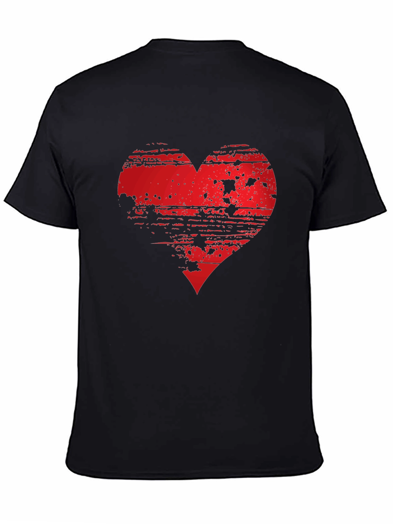 Grunge Heart Graphic Tee - Modern Style