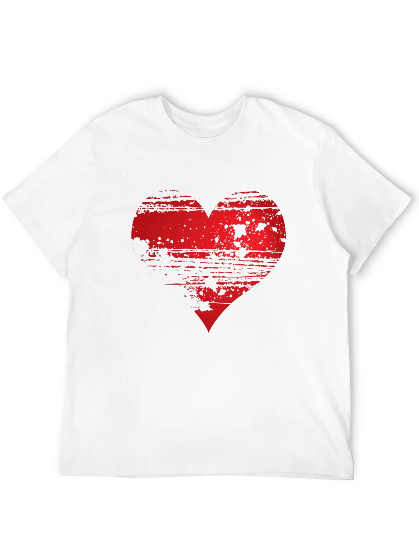 Grunge Heart Graphic Tee - Modern Style
