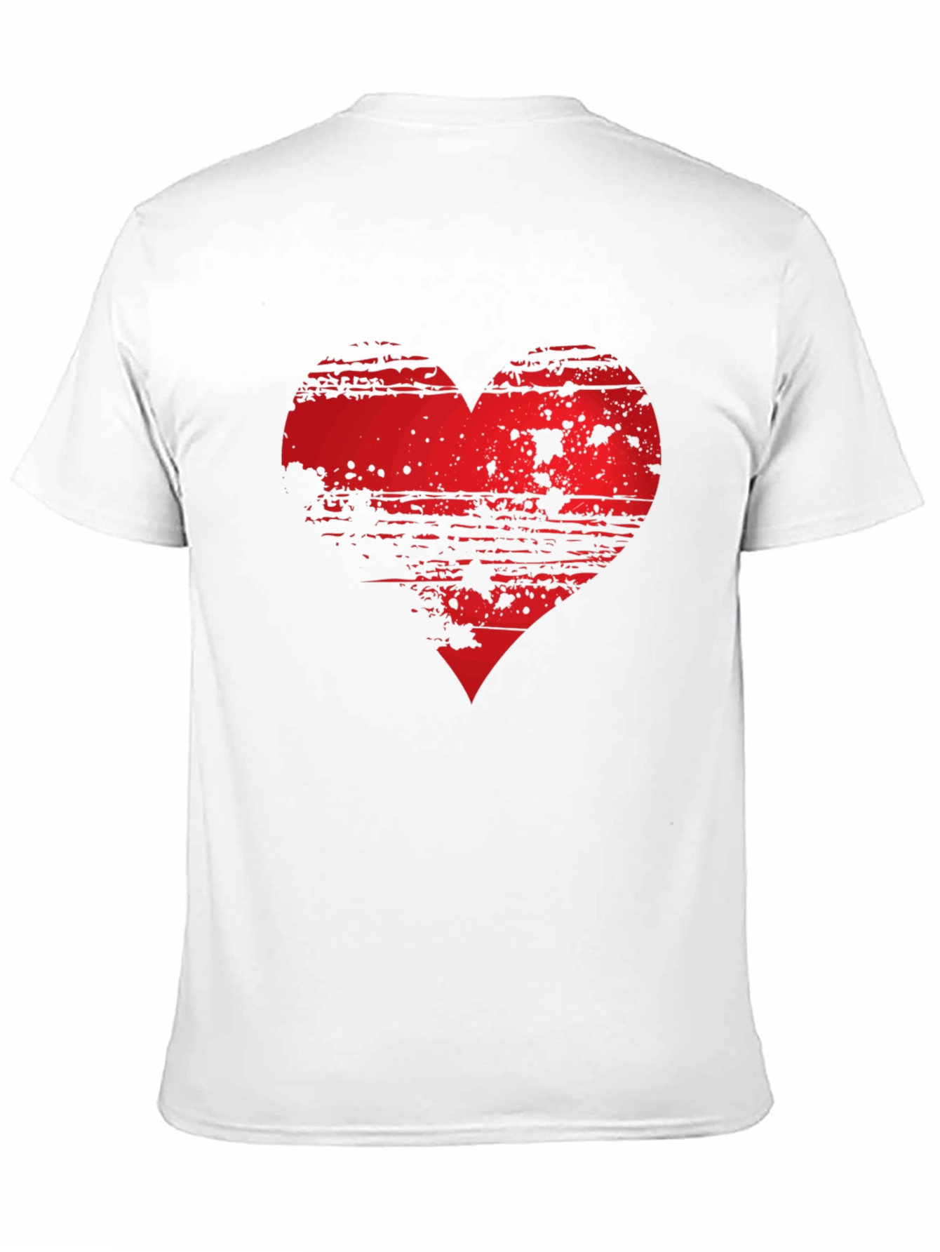 Grunge Heart Graphic Tee - Modern Style