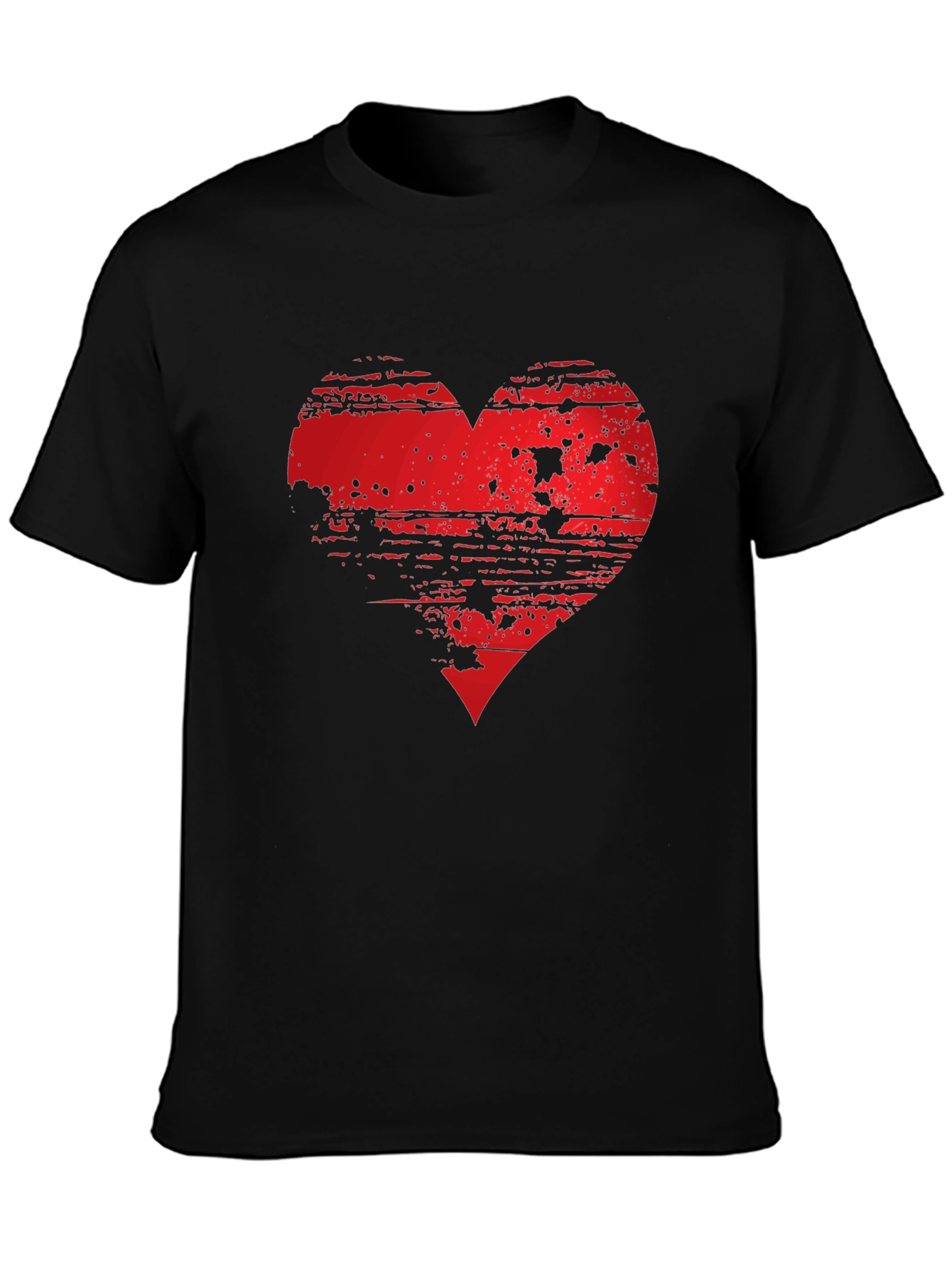 Grunge Heart Graphic Tee - Modern Style