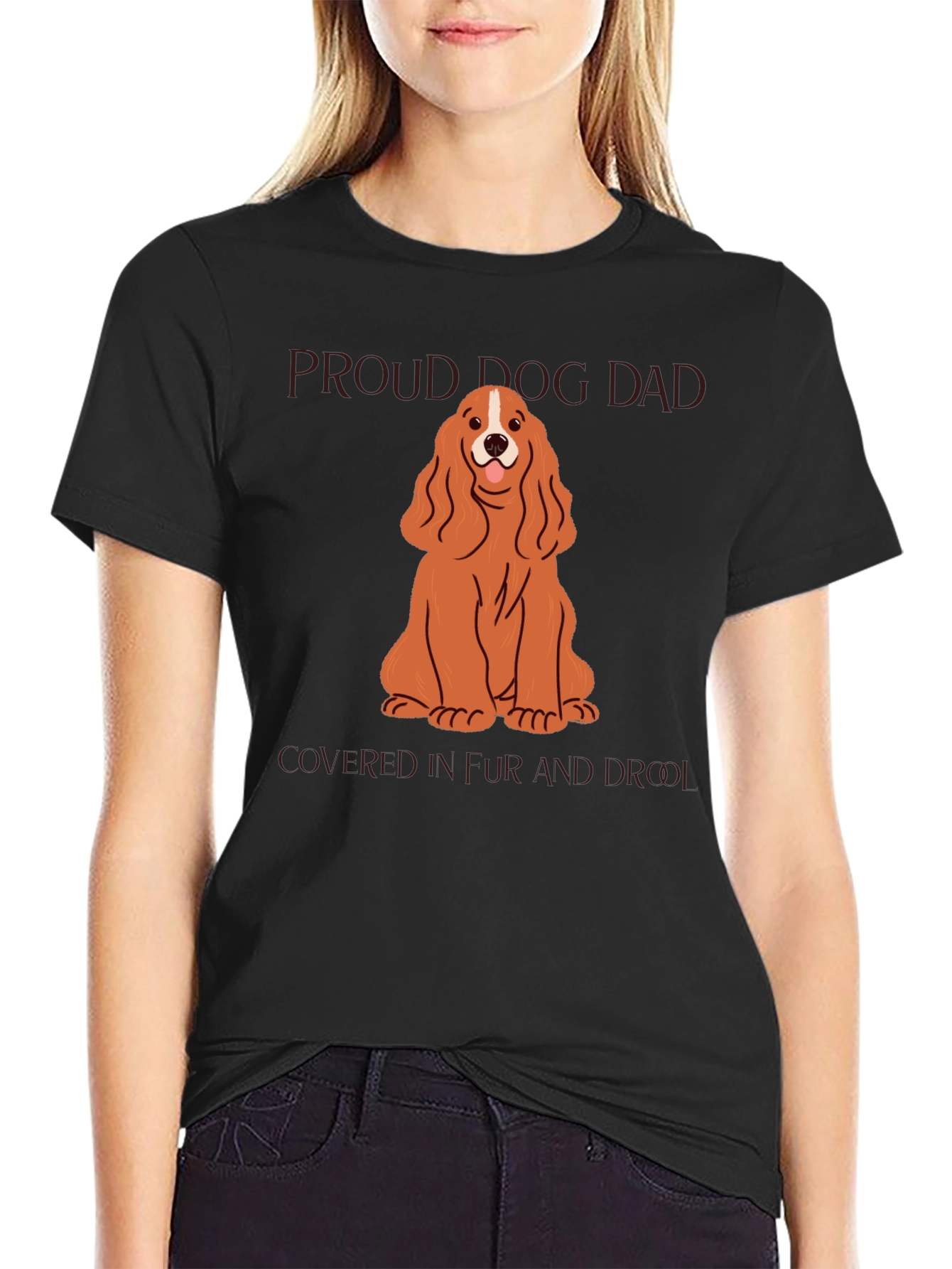 Proud Dog Dad T-Shirt - Cocker Spaniel Design