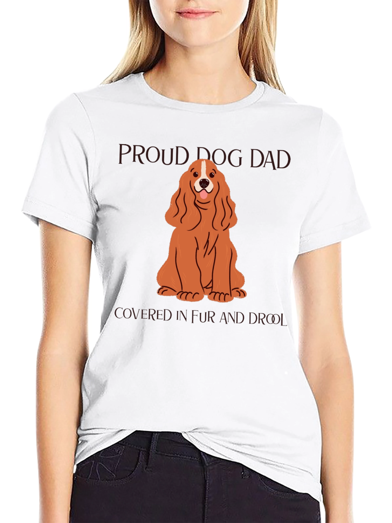 Proud Dog Dad T-Shirt - Cocker Spaniel Design
