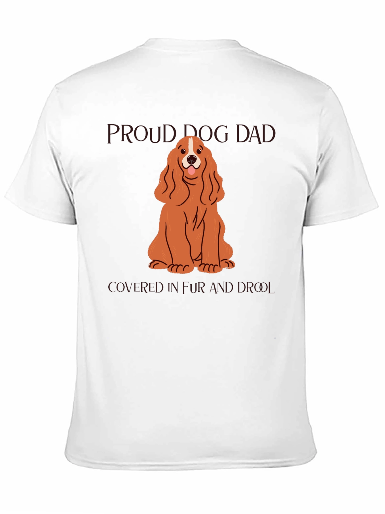 Proud Dog Dad T-Shirt - Cocker Spaniel Design