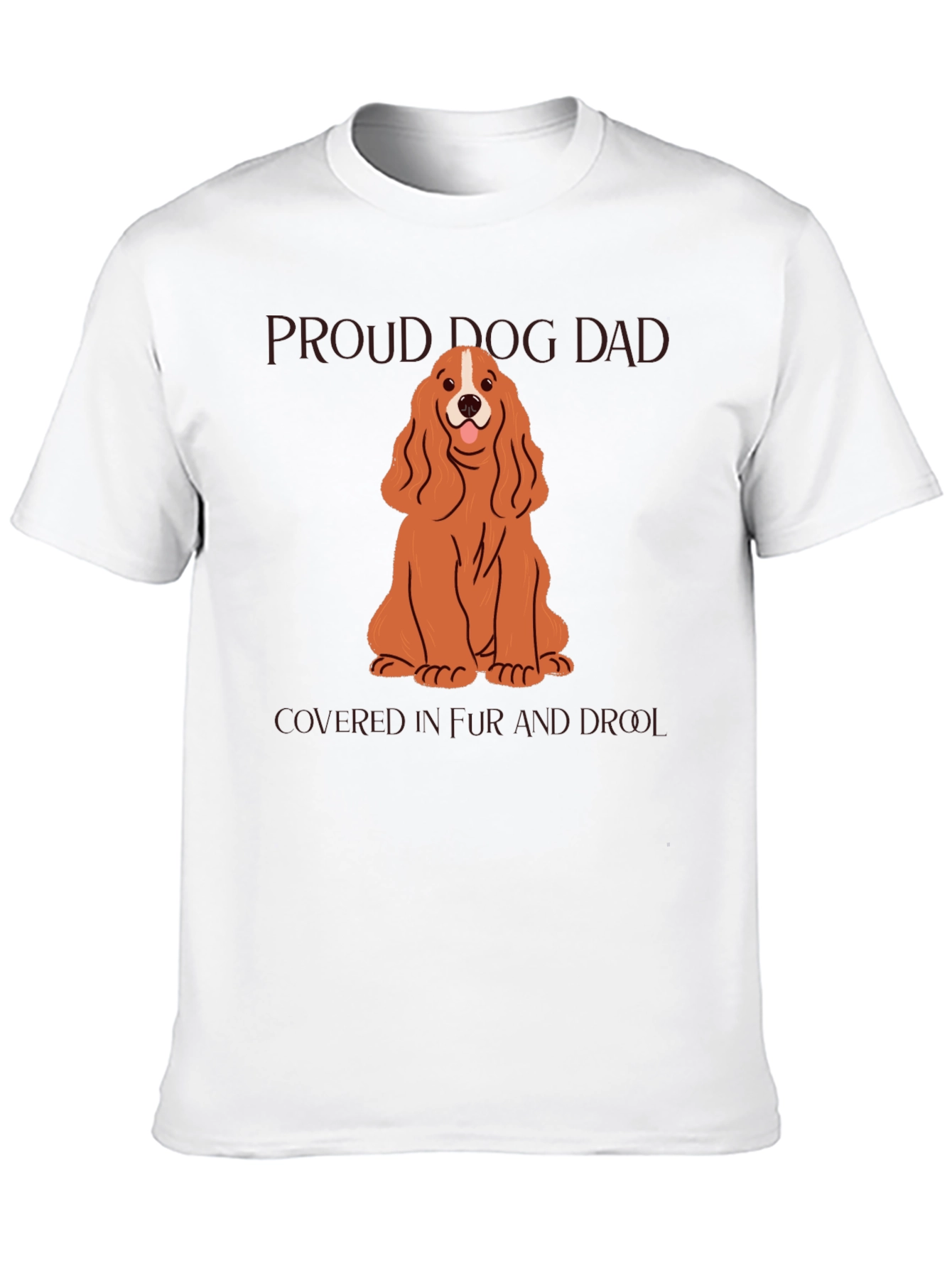 Proud Dog Dad T-Shirt - Cocker Spaniel Design