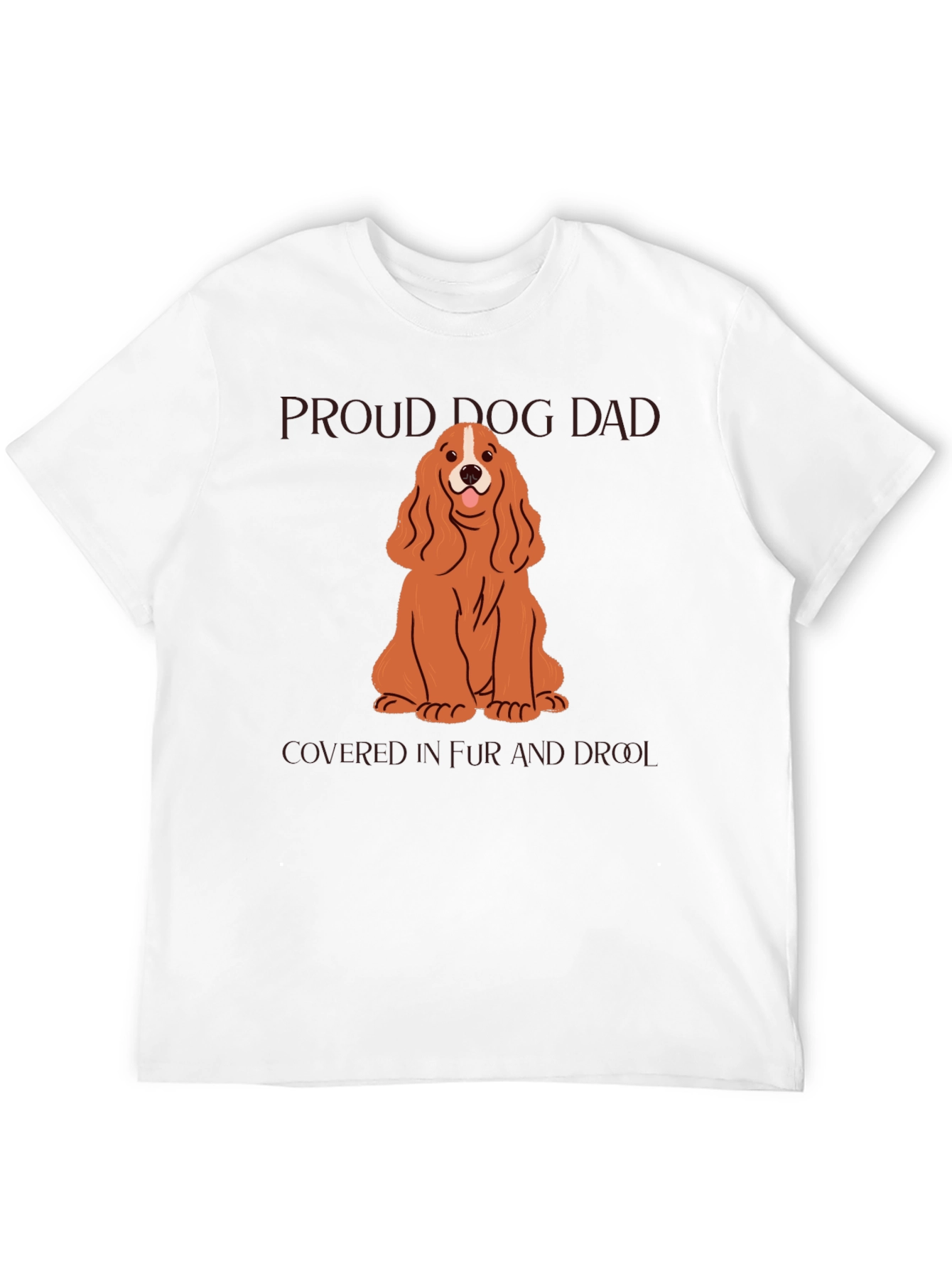 Proud Dog Dad T-Shirt - Cocker Spaniel Design