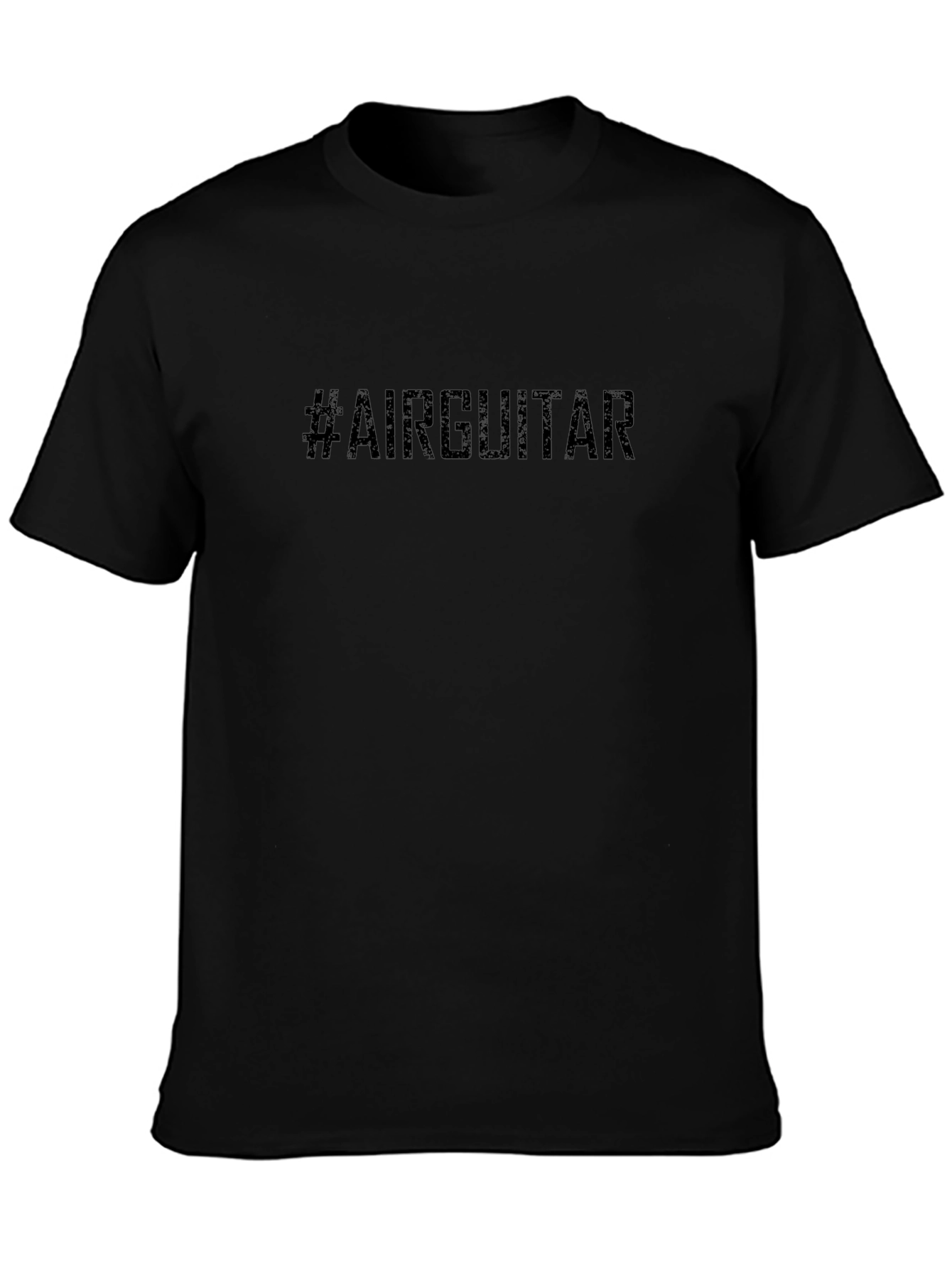 #AirGuitar Black Graphic Tee - Music Lovers T-Shirt