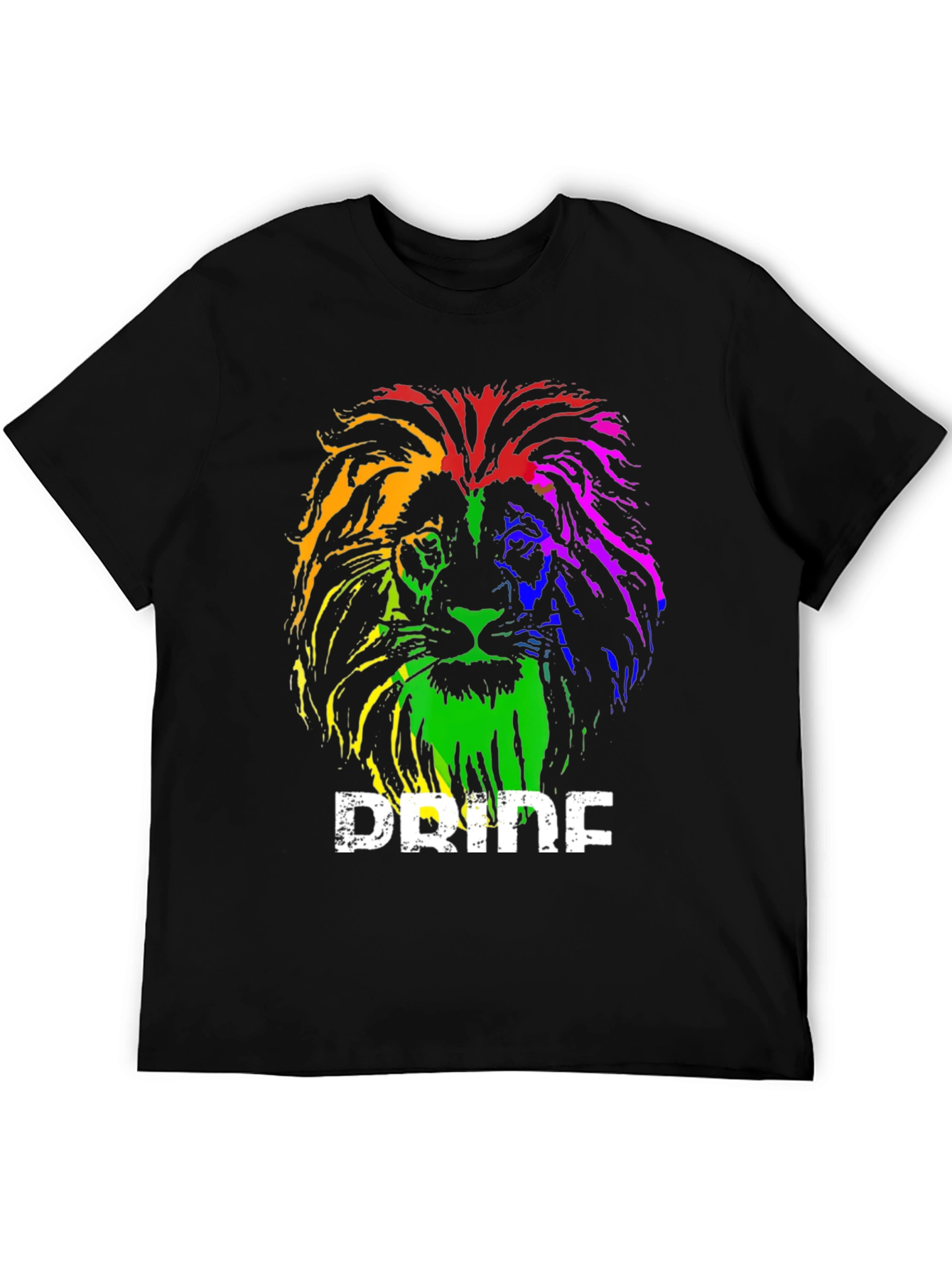 Rainbow Pride Lion Graphic T-Shirt