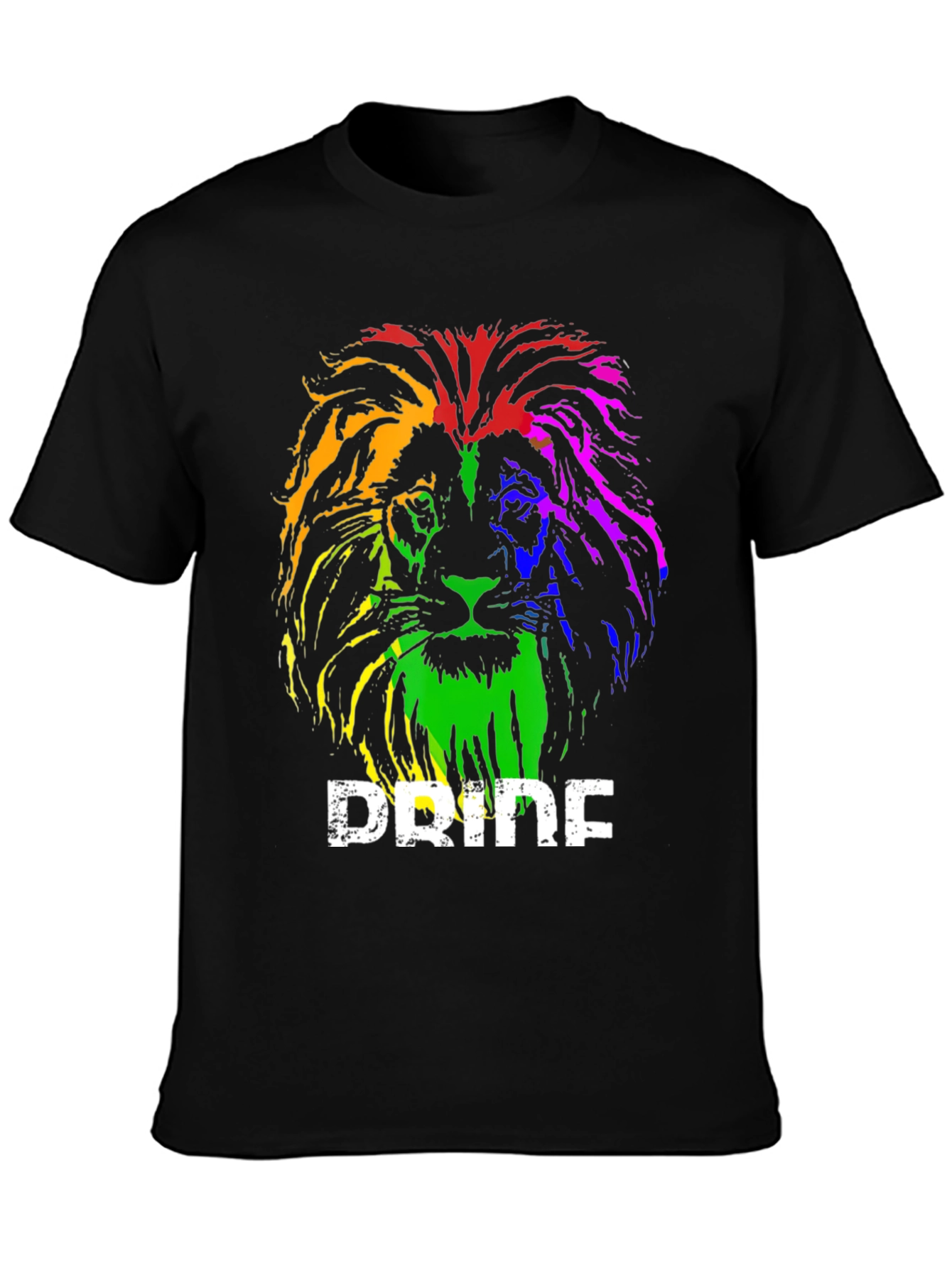 Rainbow Pride Lion Graphic T-Shirt