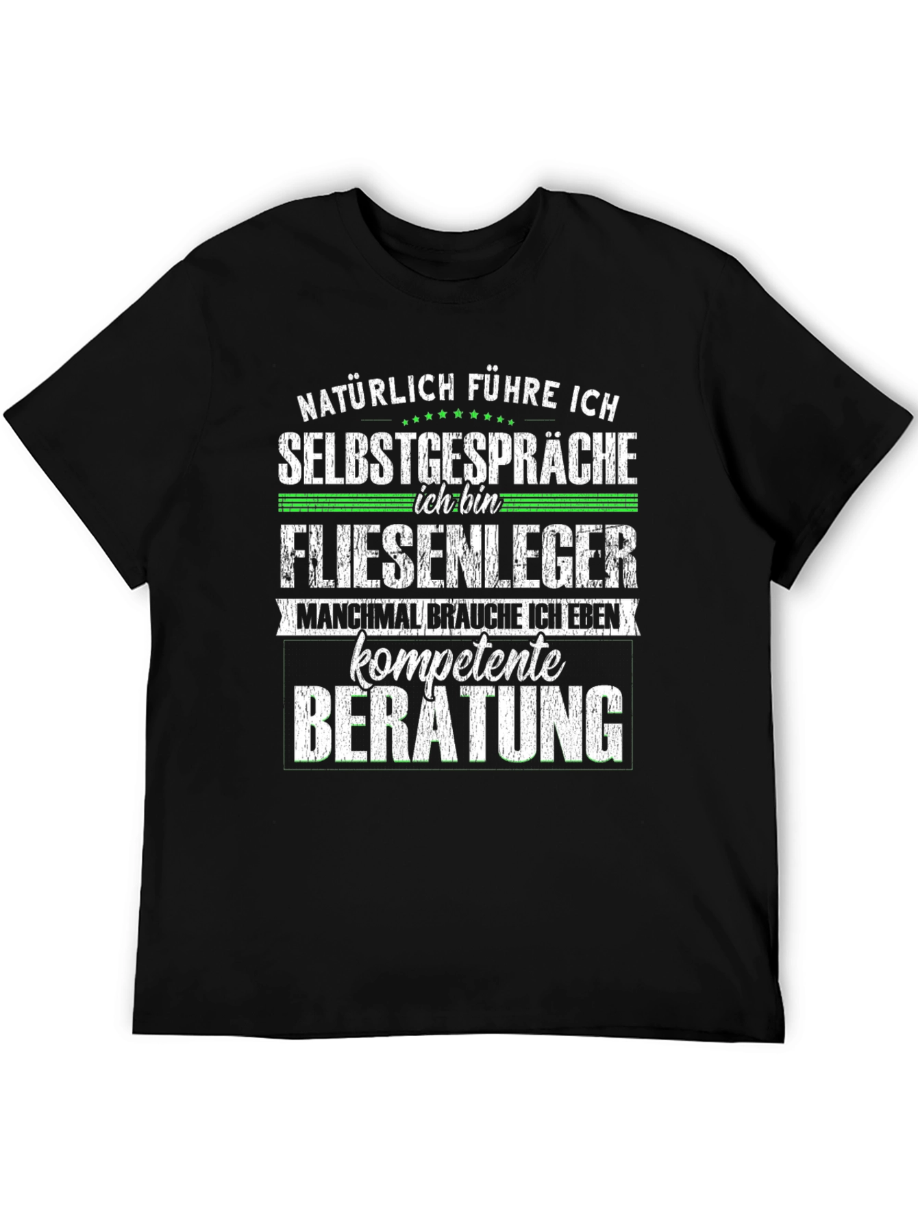 Funny Tile Setter T-Shirt - Self Talk Expert