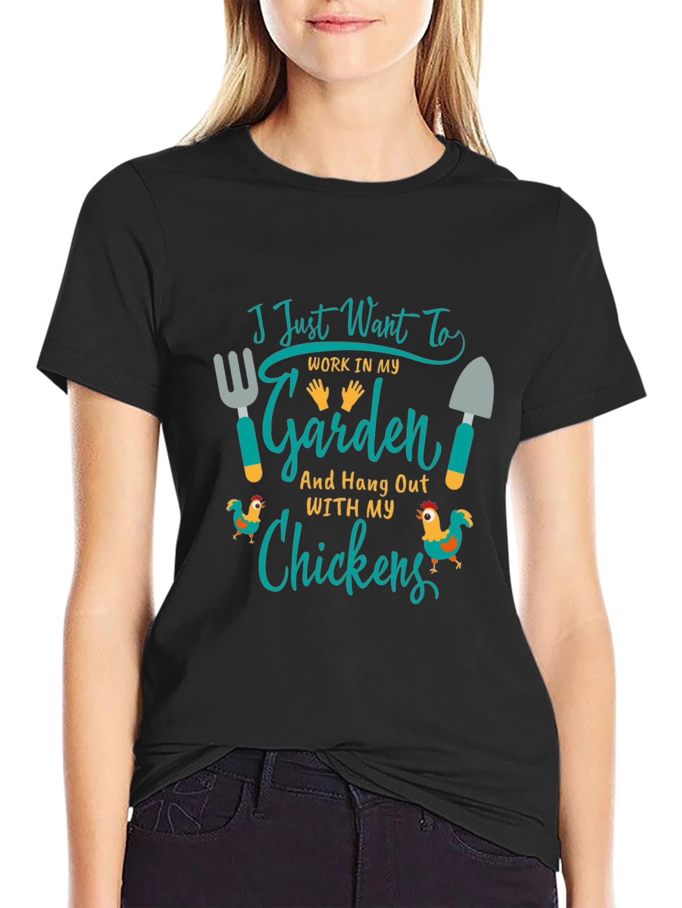 Gardening & Chickens Graphic Tee