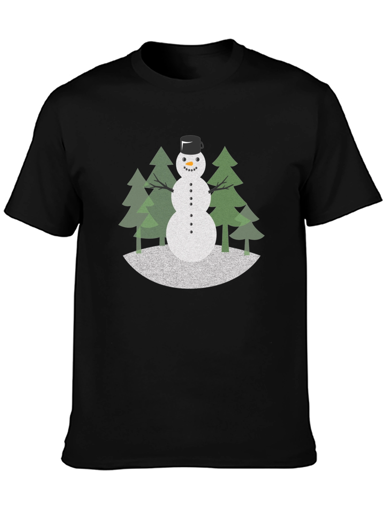 Festive Snowman Graphic Tee - Holiday Style