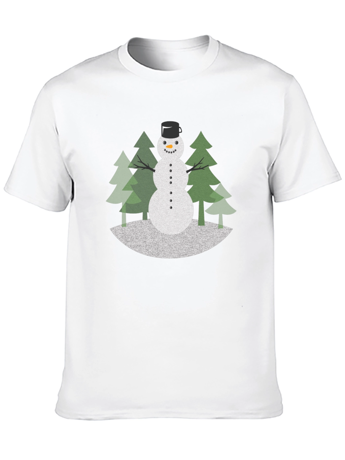 Festive Snowman Graphic Tee - Holiday Style