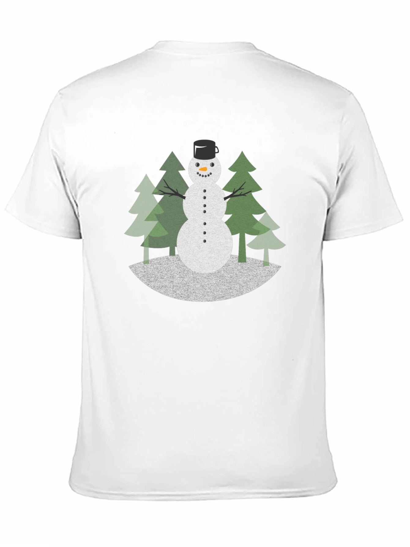 Festive Snowman Graphic Tee - Holiday Style