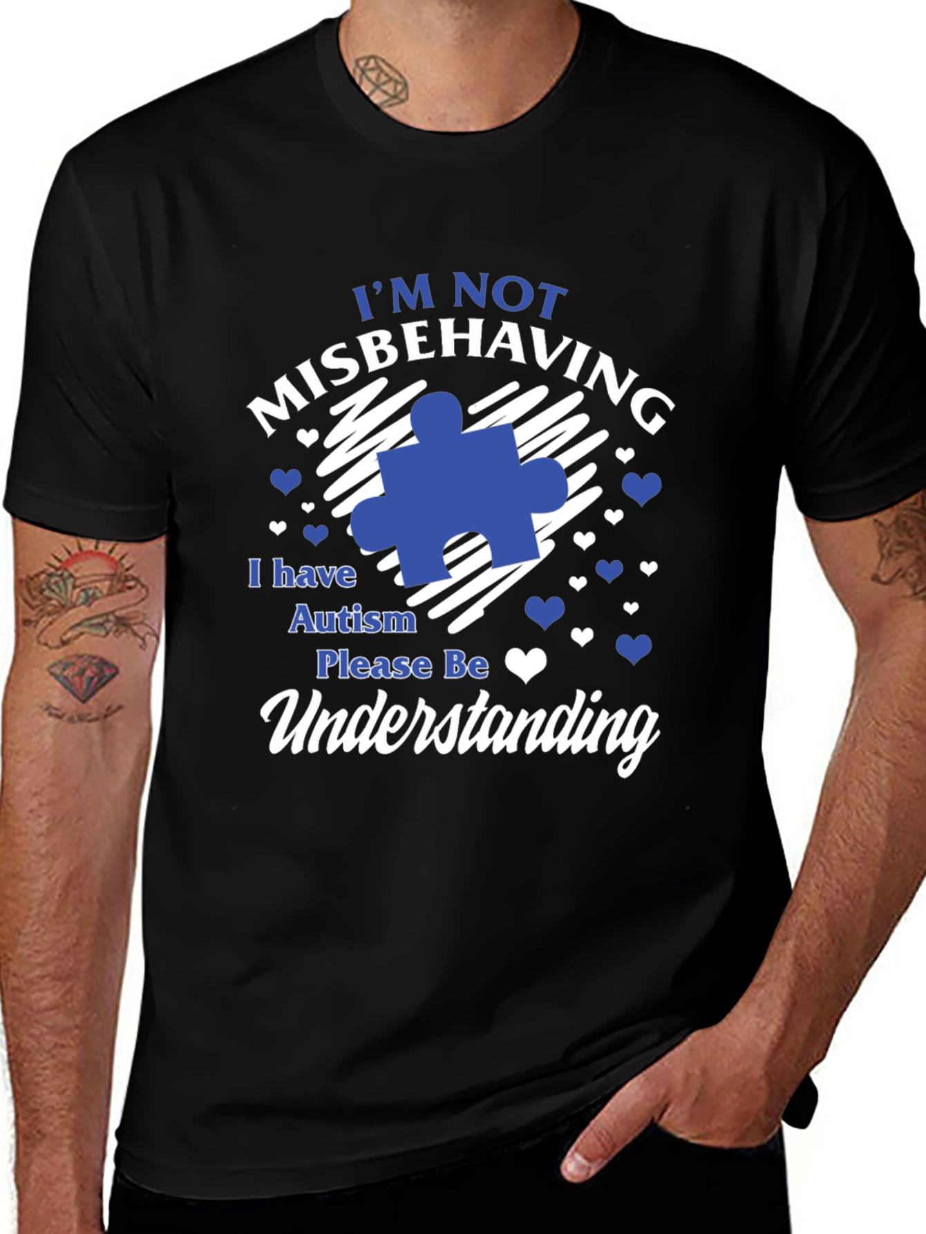 Autism Awareness T-Shirt Misbehaving Understanding