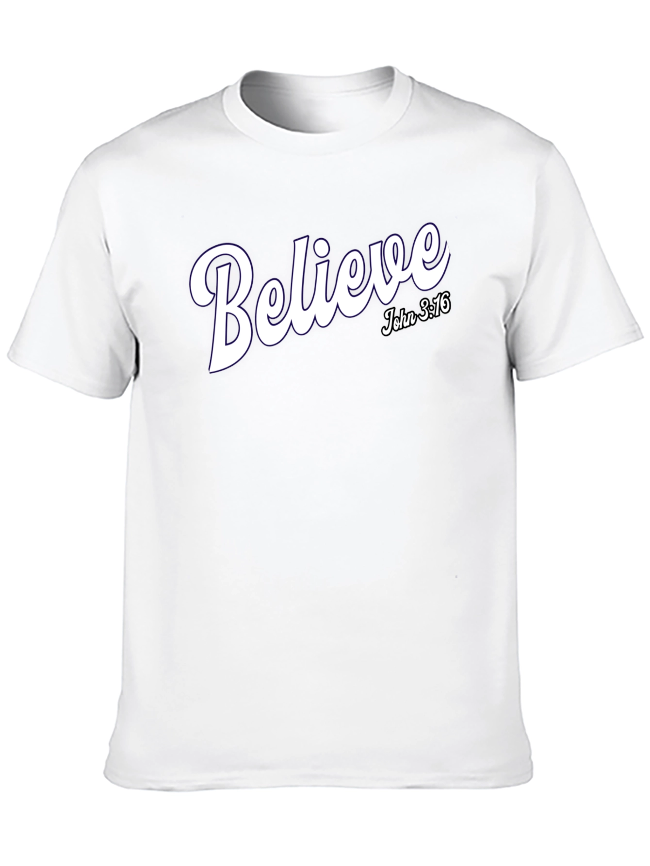 Believe John 3:16 Graphic Tee - Christian T-Shirt