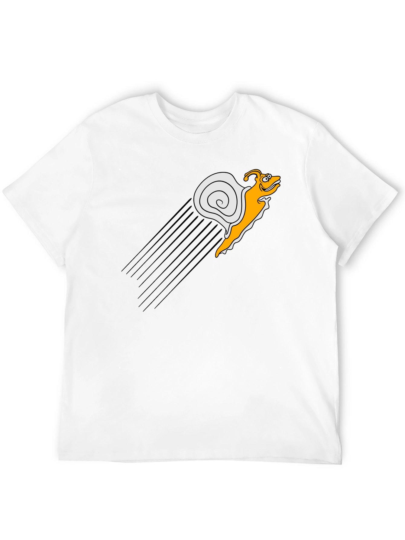 Speedy Snail Graphic Tee - Black Cotton