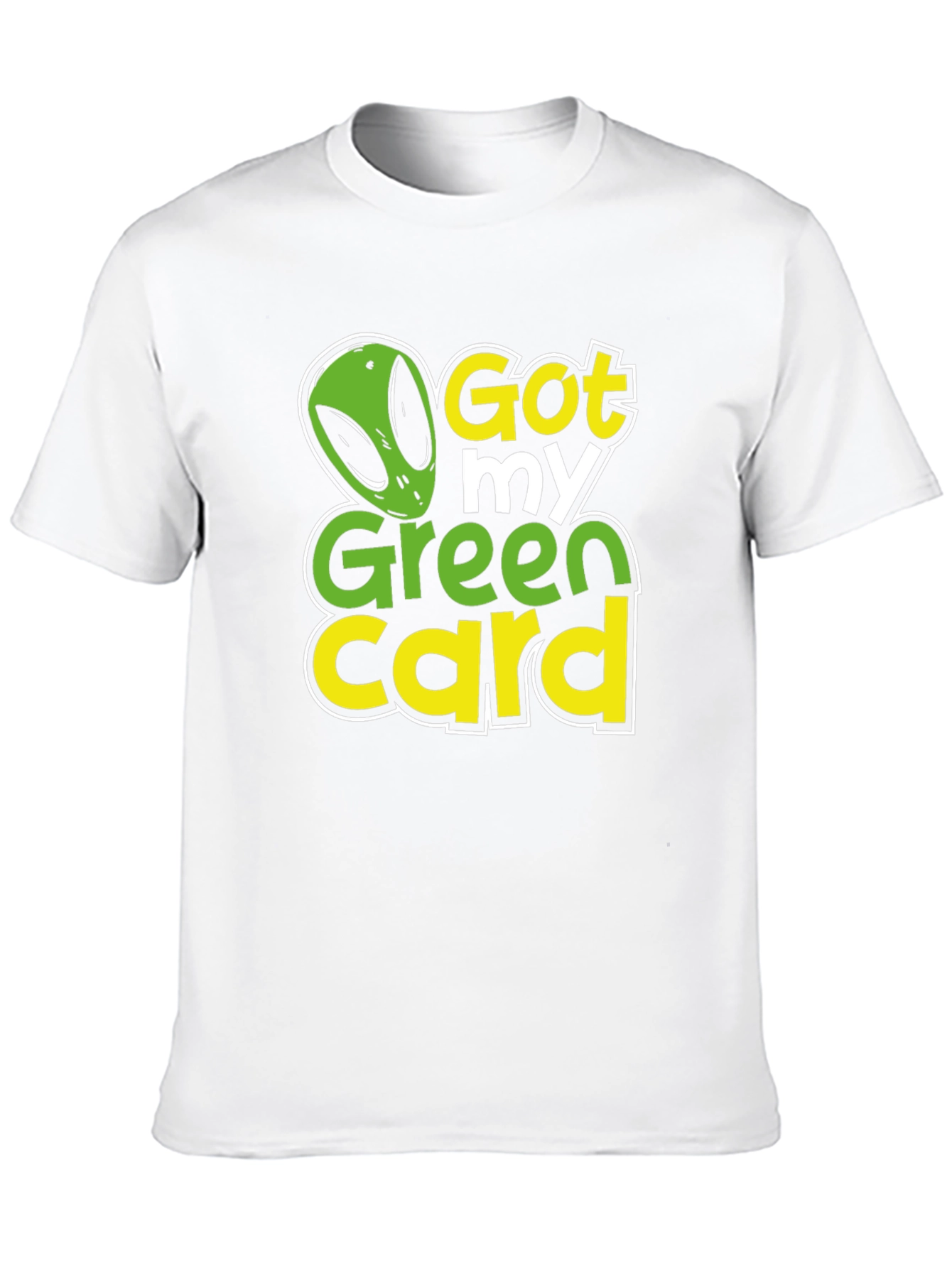 Got My Green Card Alien Graphic T-Shirt