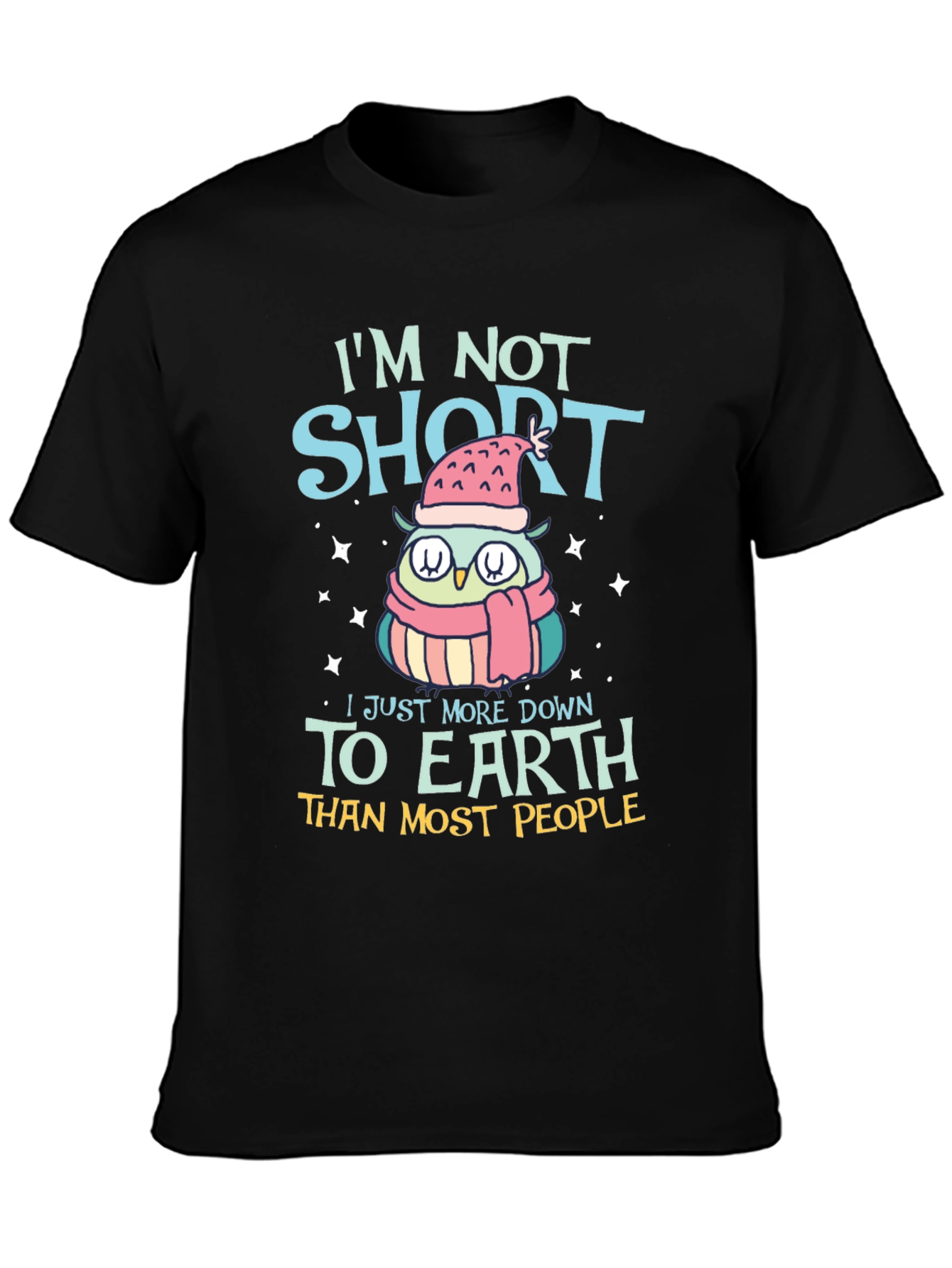 Funny Owl Short People T-Shirt